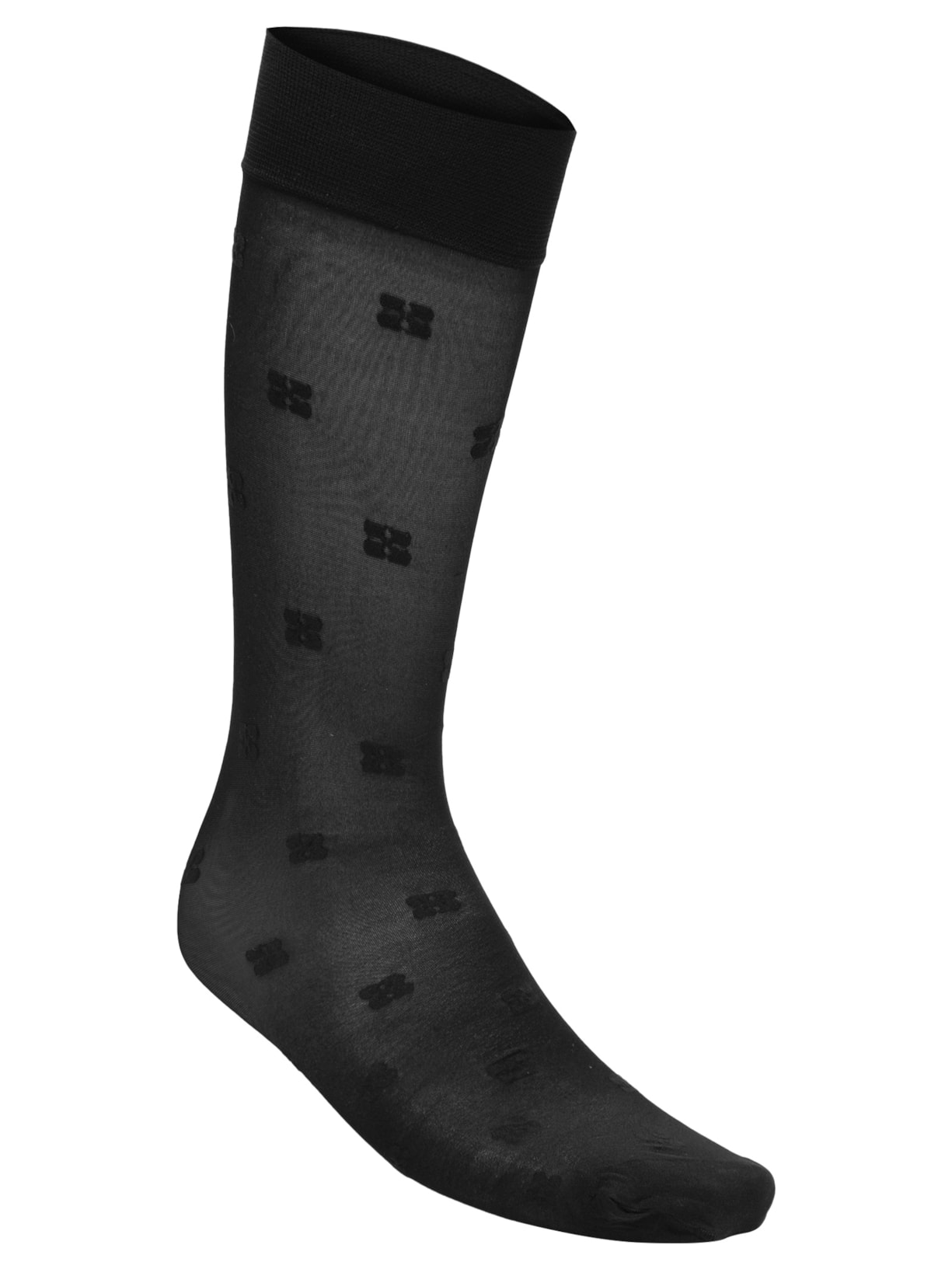 Meia Feminina Butterfly Lace Socks - Preto