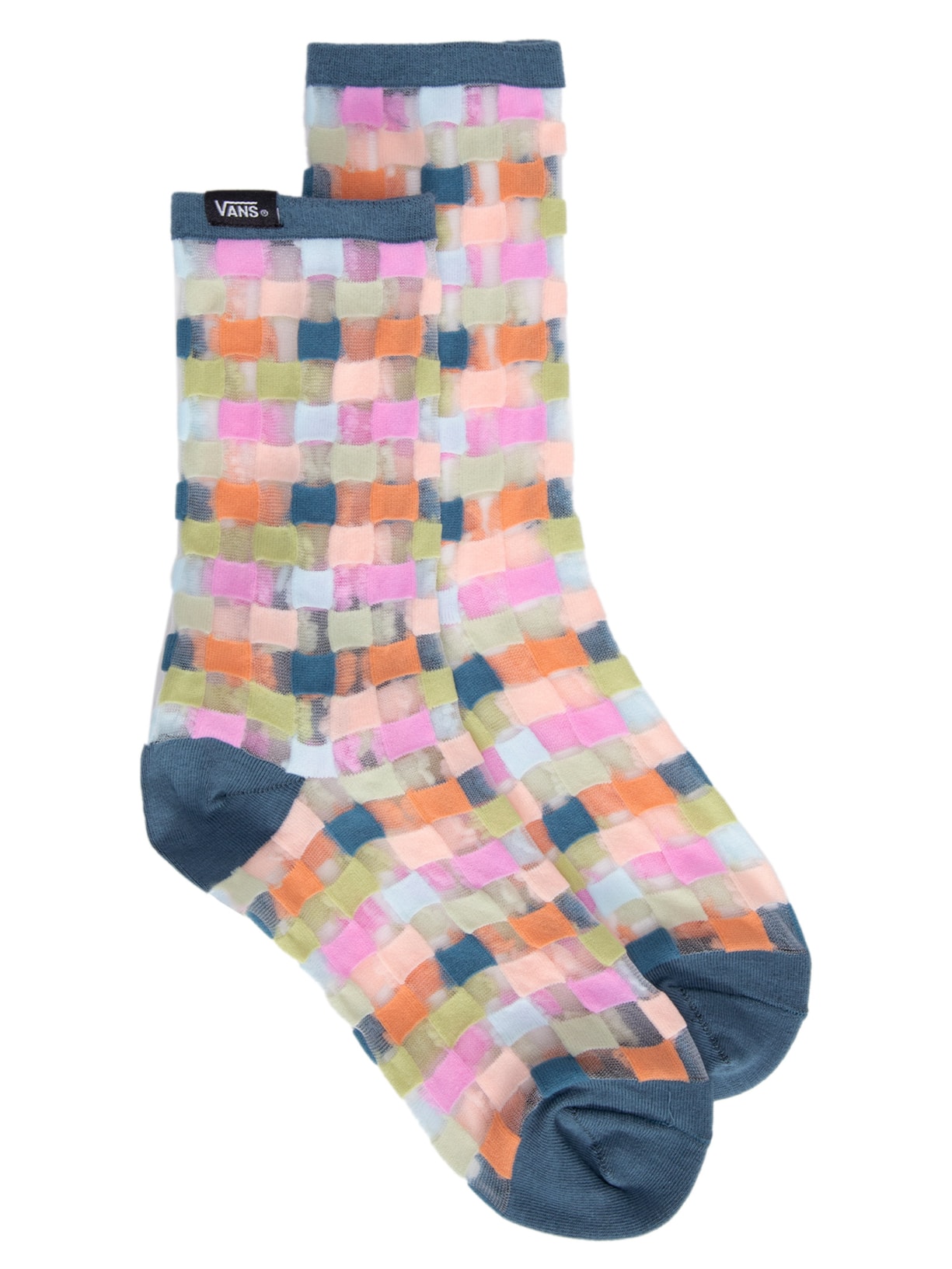 Meia Feminina Cano Médio - Azul