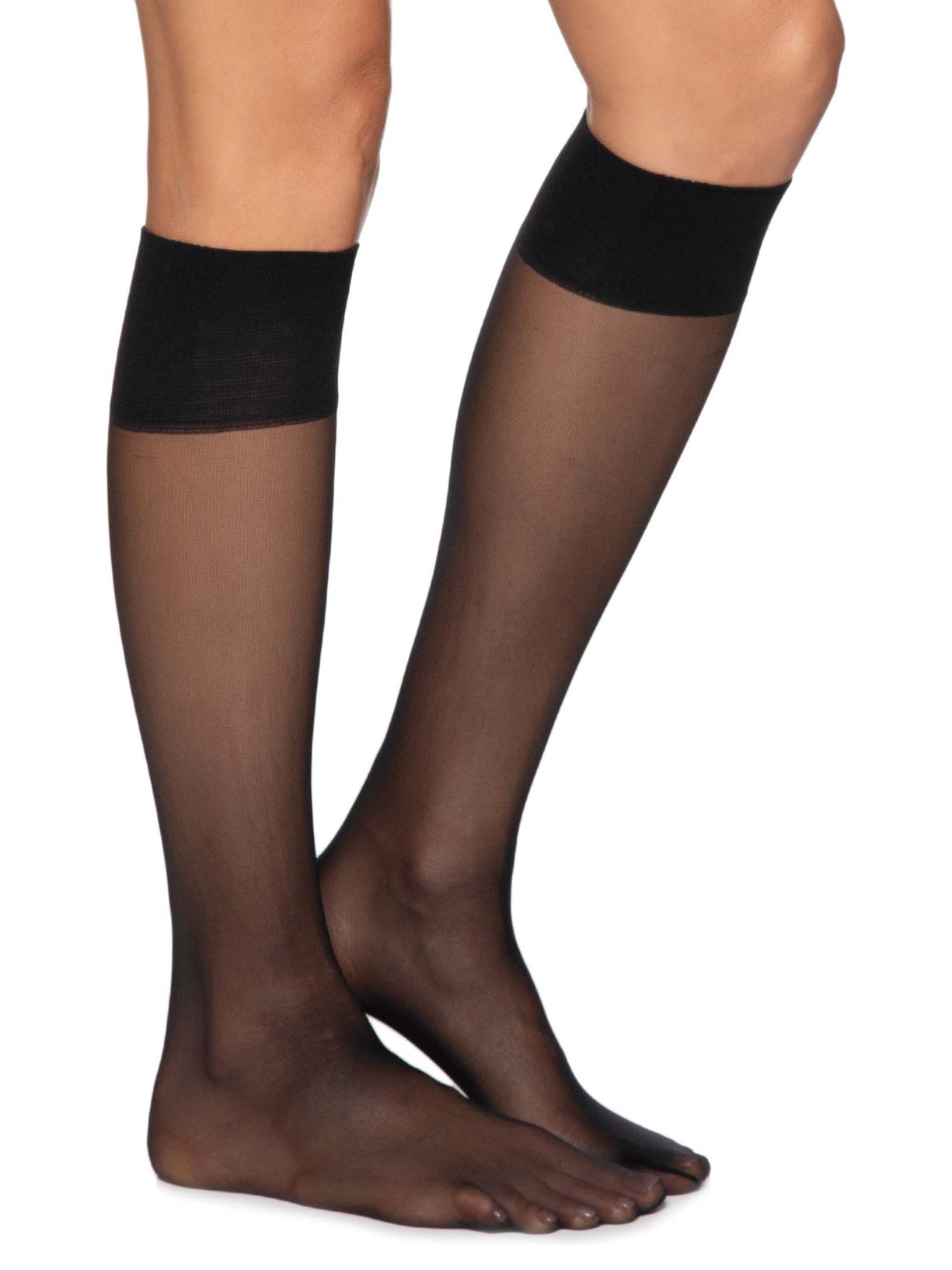 Meia Feminina Mini Lu 3/4 Básica Fio 20 Preto  Lupo