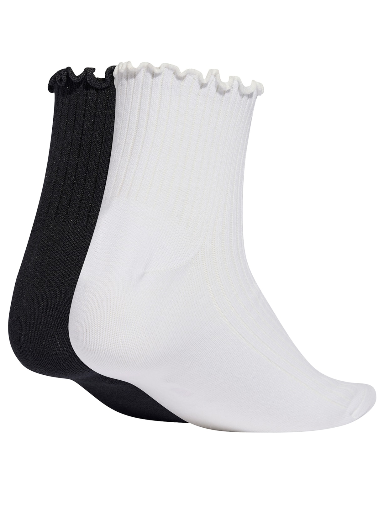 Meia Feminina Ruffle 1/4 2 Pares Branco Adidas Originals