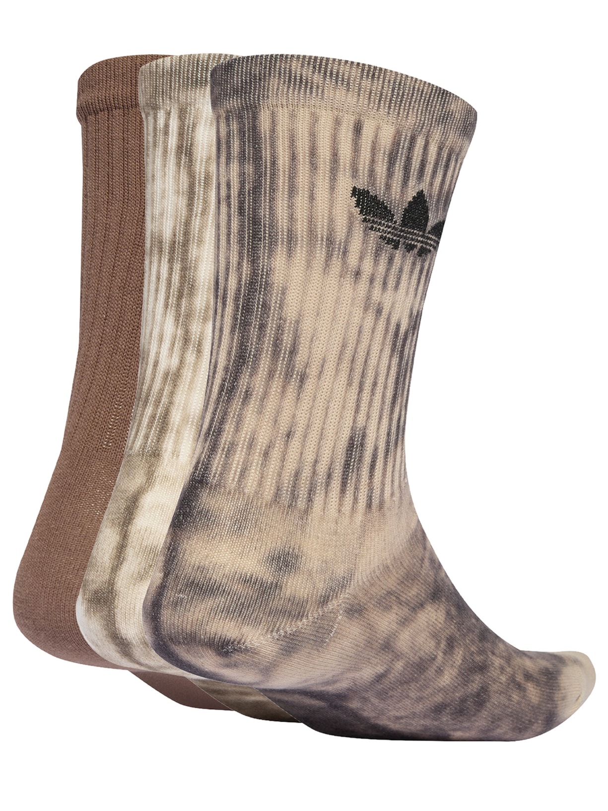 Meia feminina Tie Dye Crew S 3Pares Preto Adidas Originals