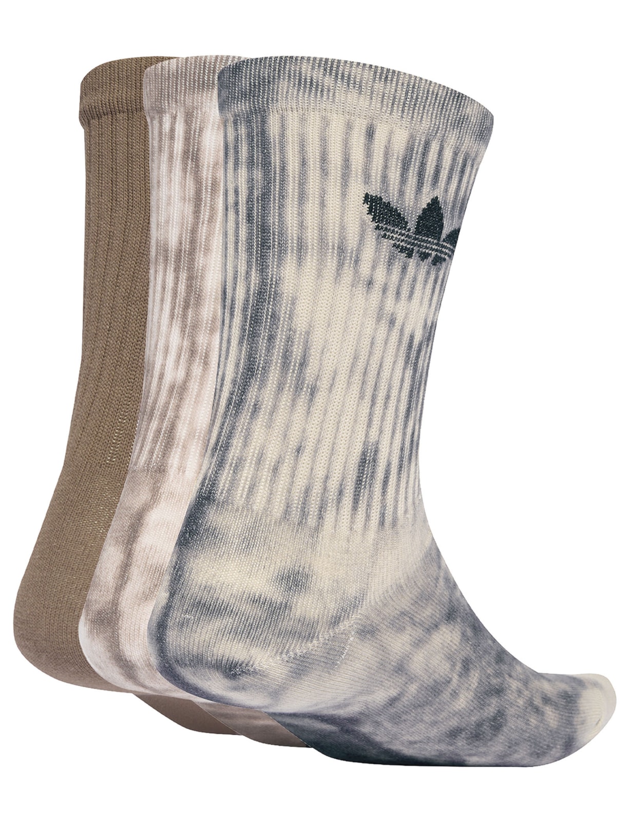 Meia feminina Tie Dye Crew S 3Pares Preto Adidas Originals