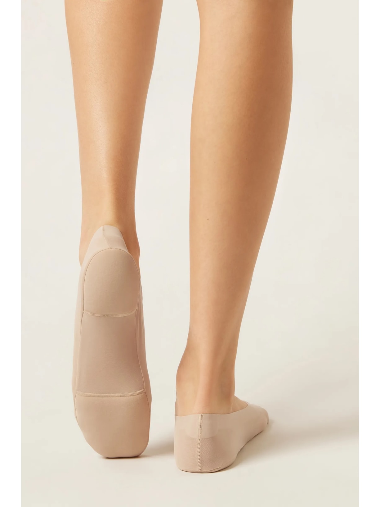 Meia Invisível Com Palmilha Bege Calzedonia