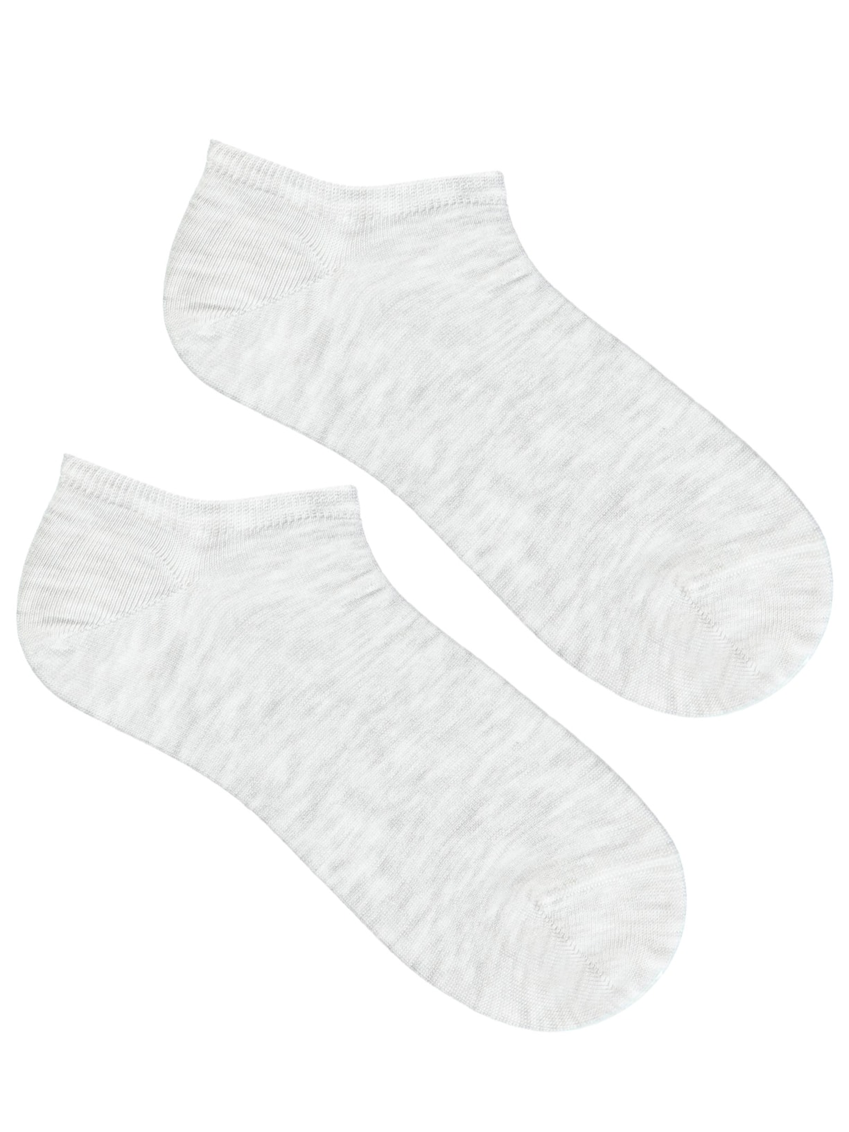 Meia Invisível Em Algodão Cinza Calzedonia