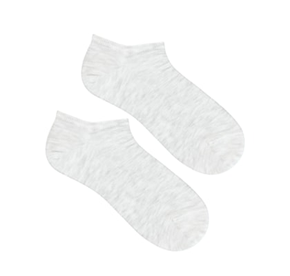 Meia Invisível Em Algodão - Cinza