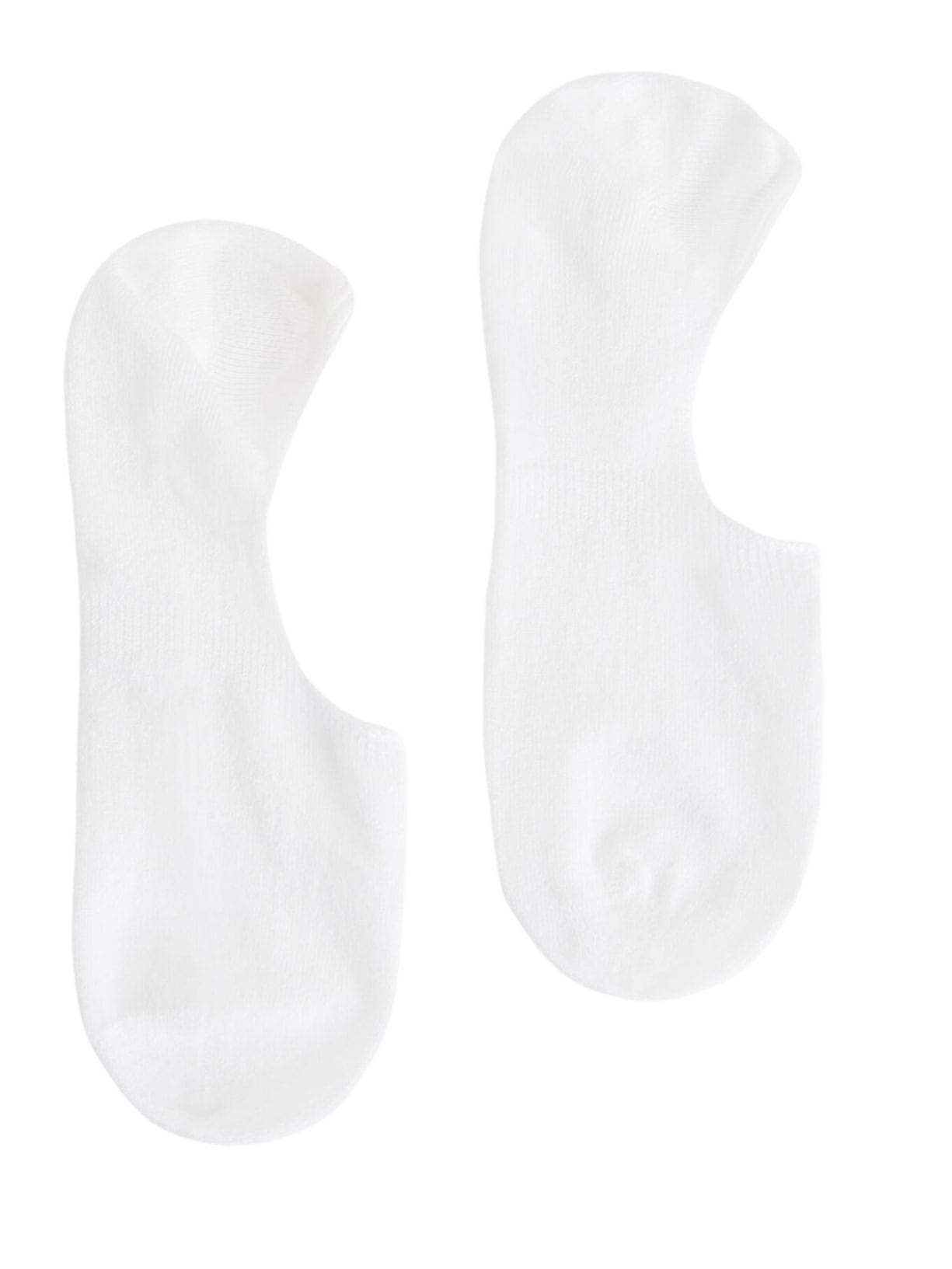 Meia Invisível Em Algodão e Linho - Branco
