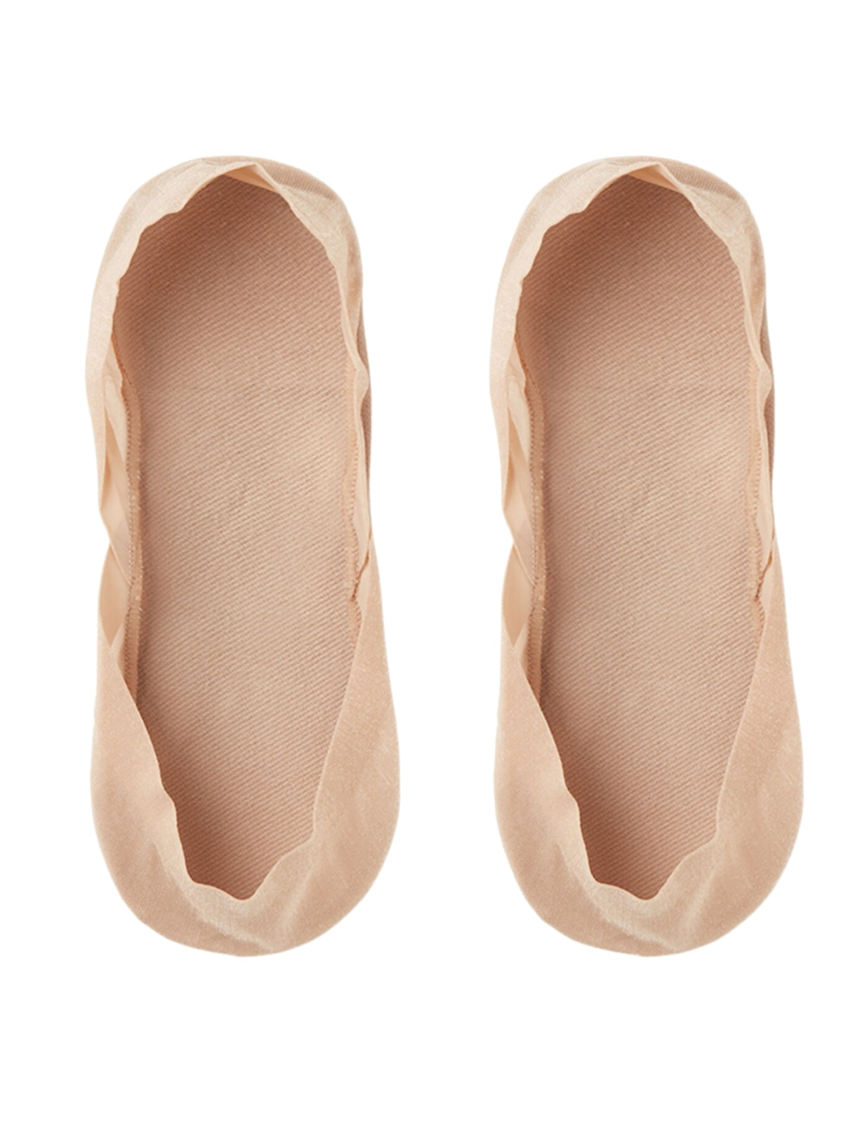 Meia Invisível Seda Brilhante - Bege