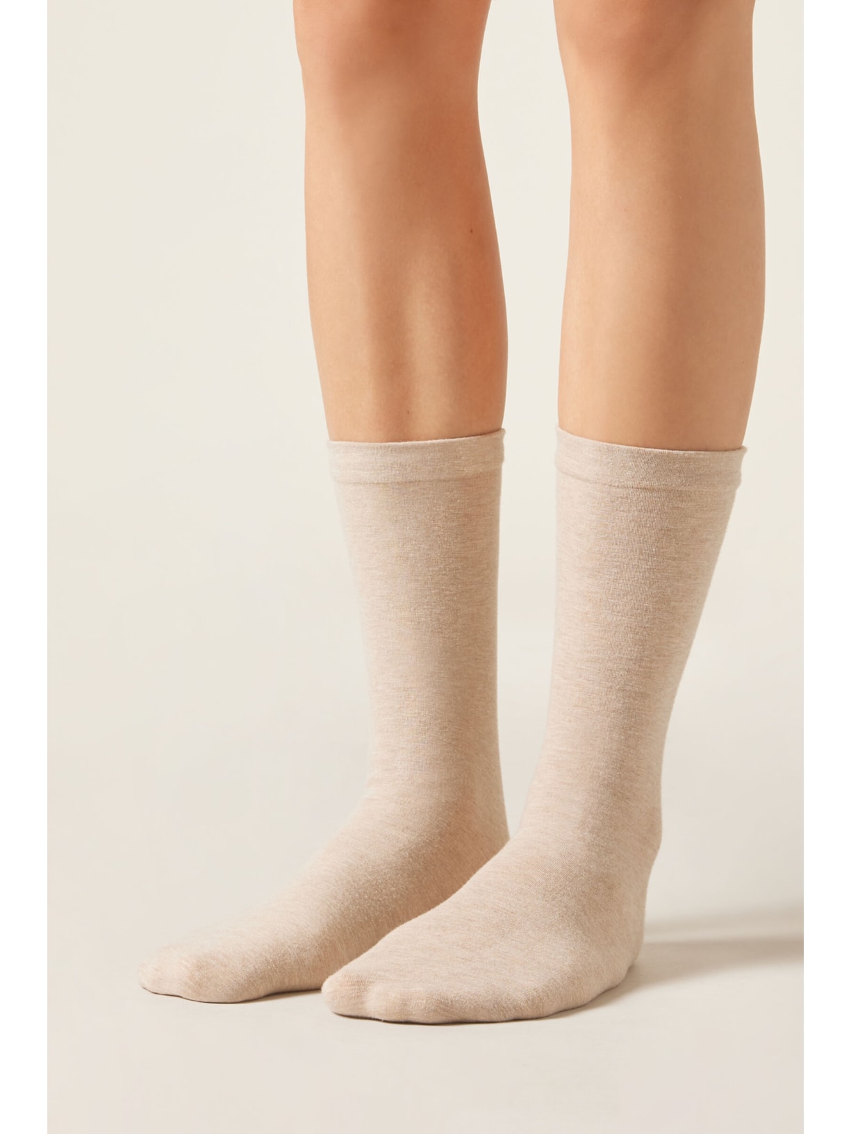 Meia Lisa Térmica Bege Calzedonia