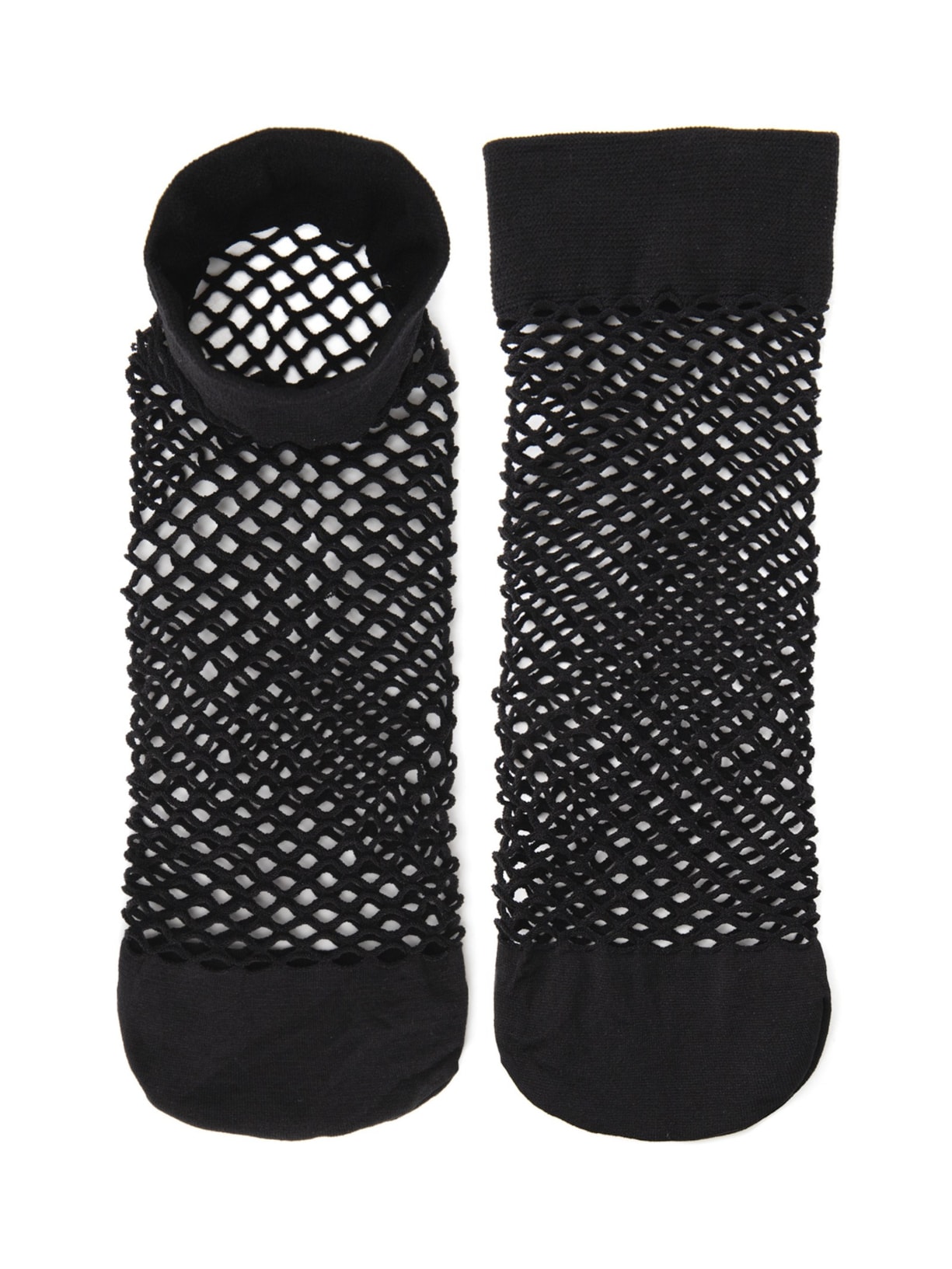 Meia Loba Soquete Arrastão - Preto