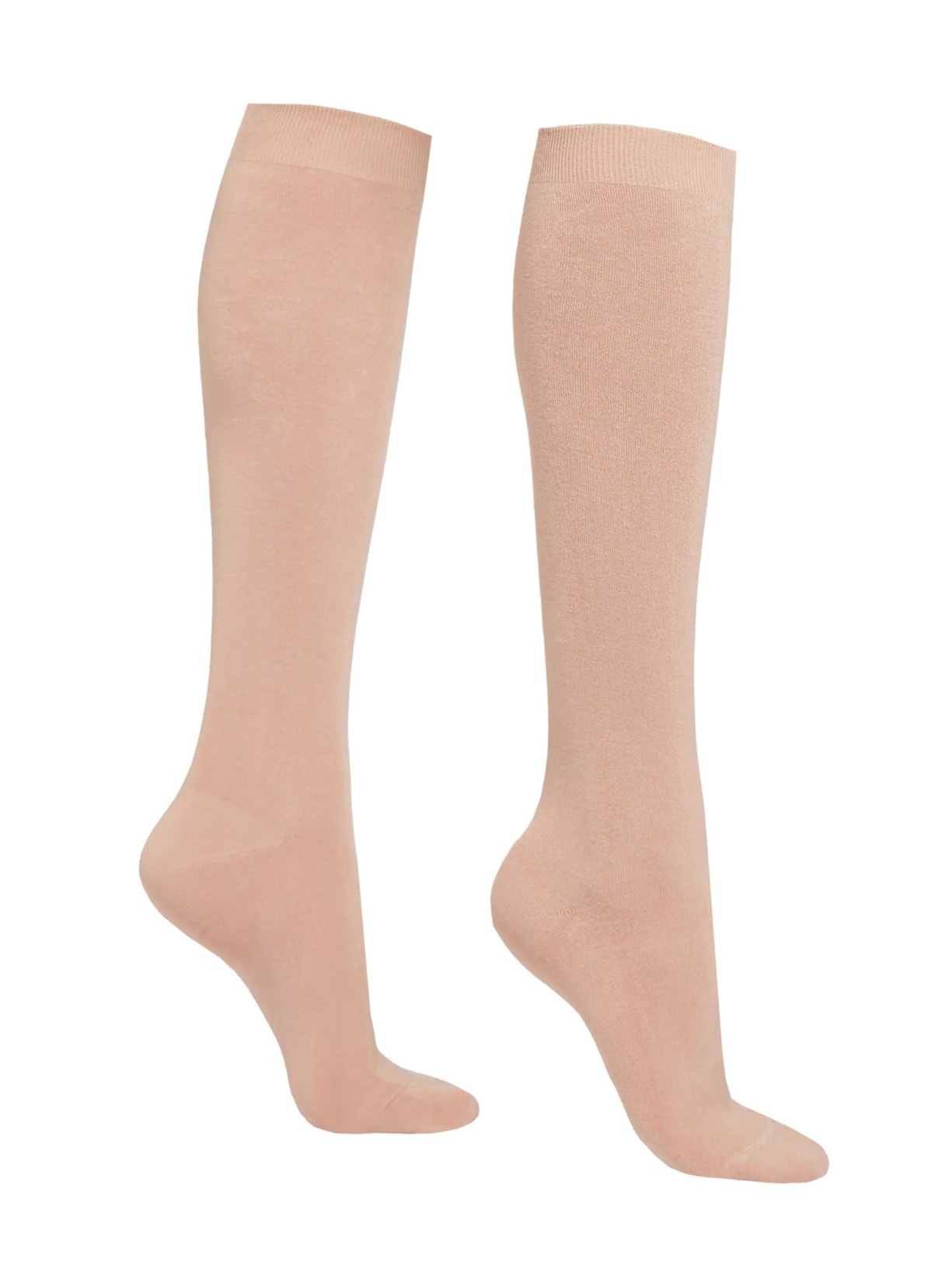 Meia Longa Com Cashmere - Rosa