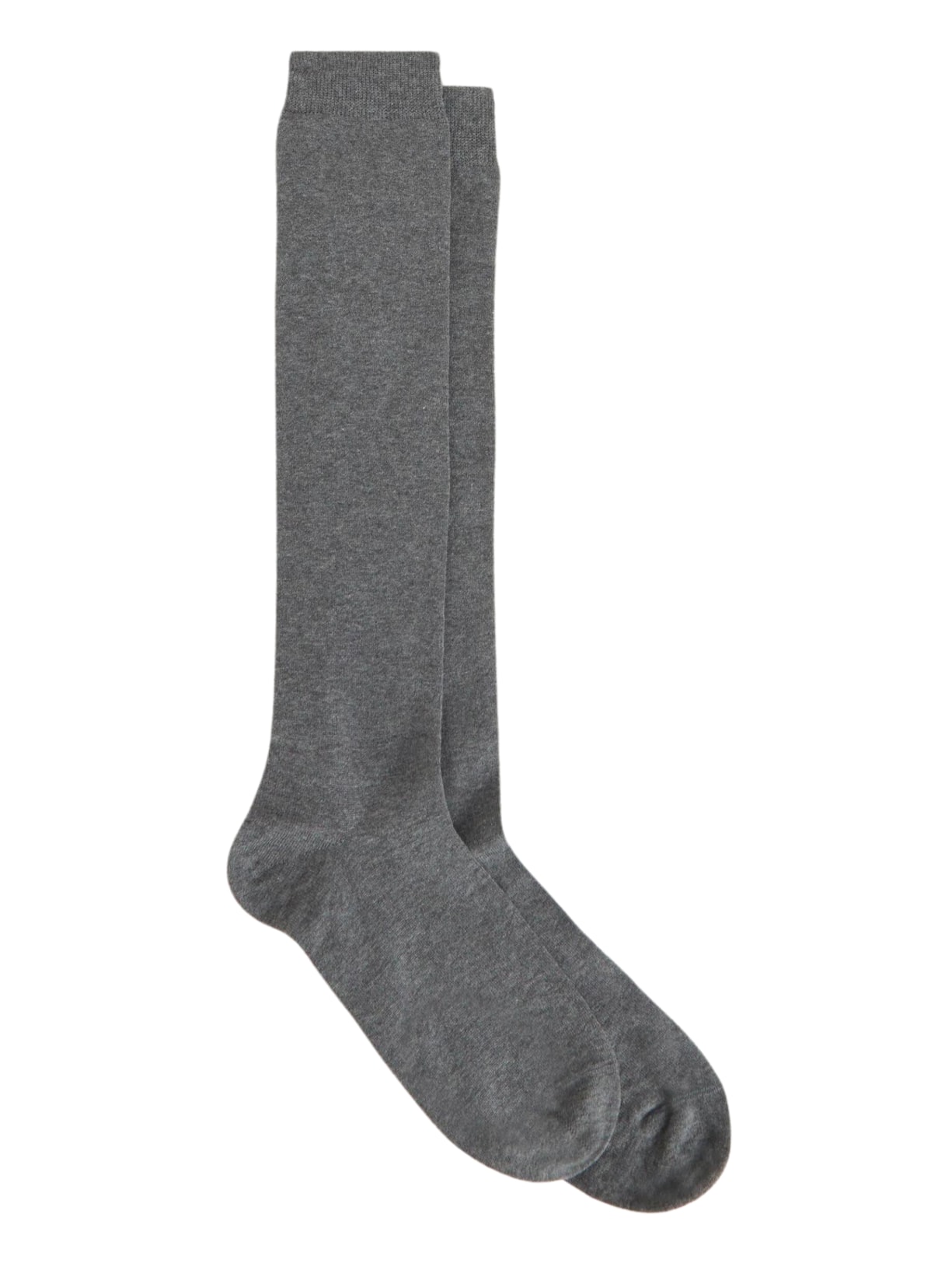 Meia Longa Em Algodão Quente Masculina - Cinza