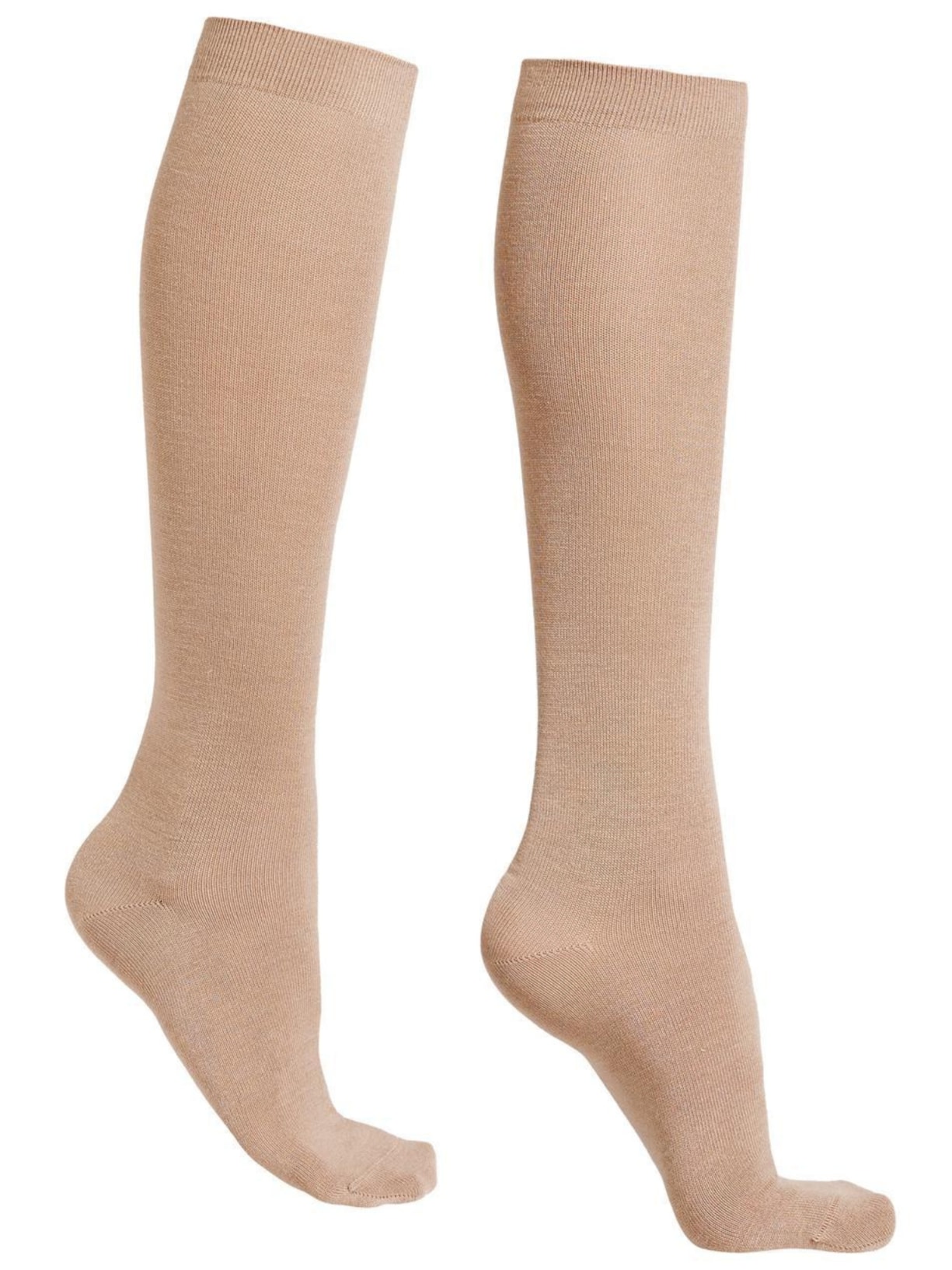 Meia Longas De Lã e Algodão - Bege