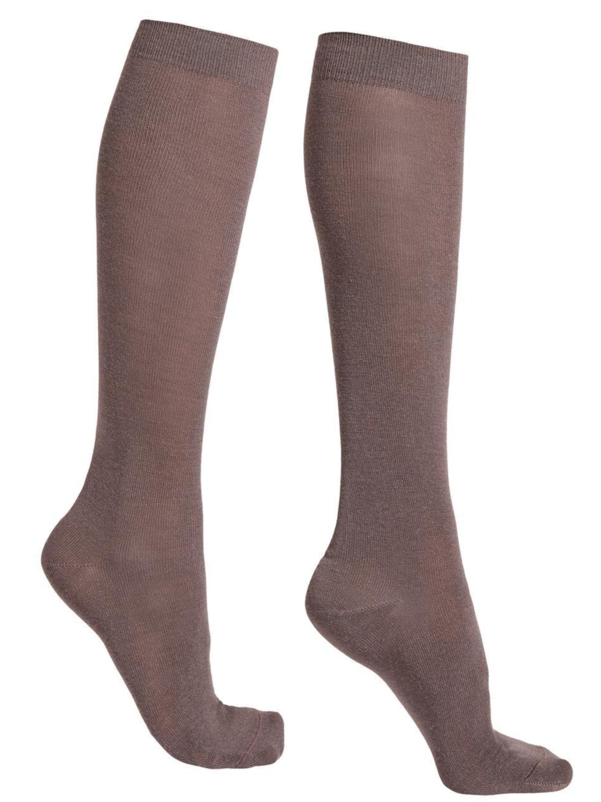 Meia Longas De Lã e Algodão Marrom Calzedonia