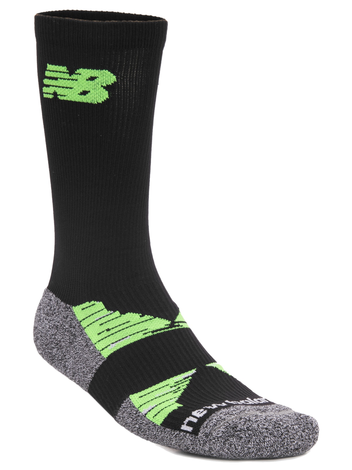 Meia Masculina Alta Performance Run Cano Médio - Preto