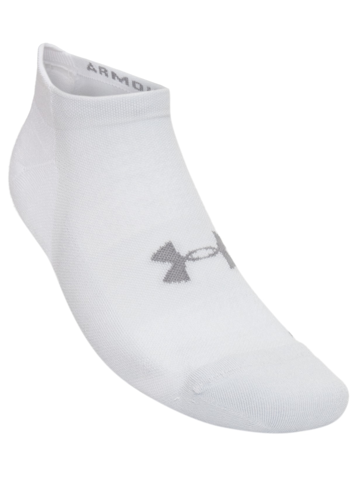 Meia Masculina Armour Dry Run No Show - Branco