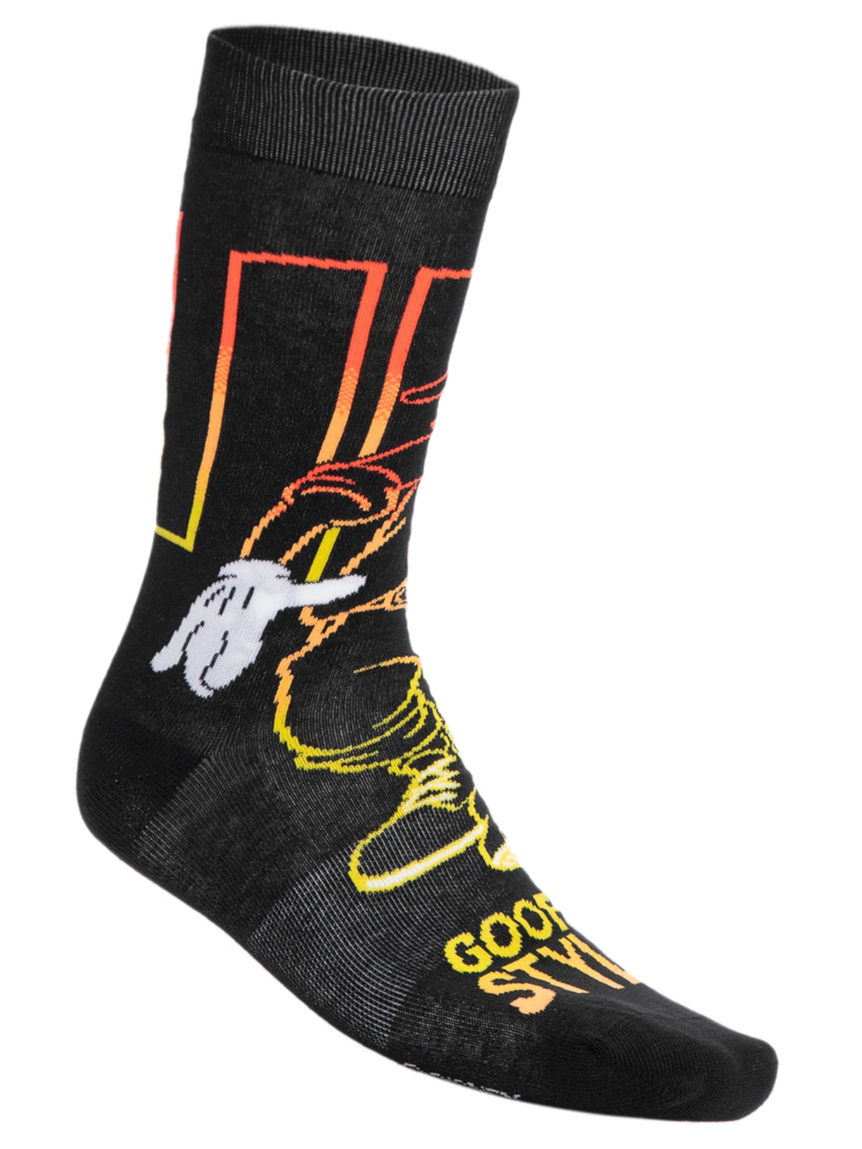 Meia Masculina Disney Au Urban - Preto