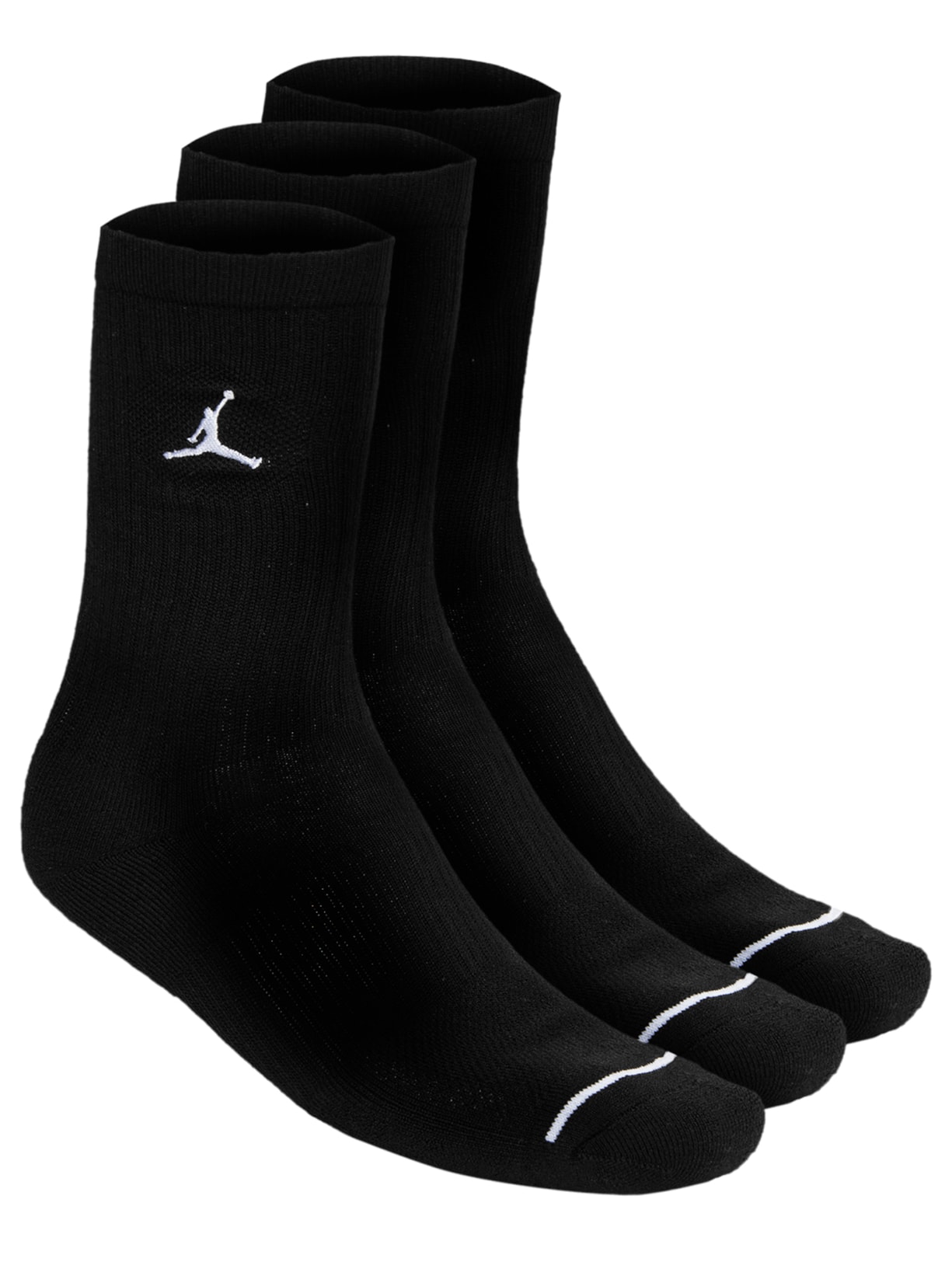 Meia Masculina Everyday Cush Poly Crew 3pr - Preto