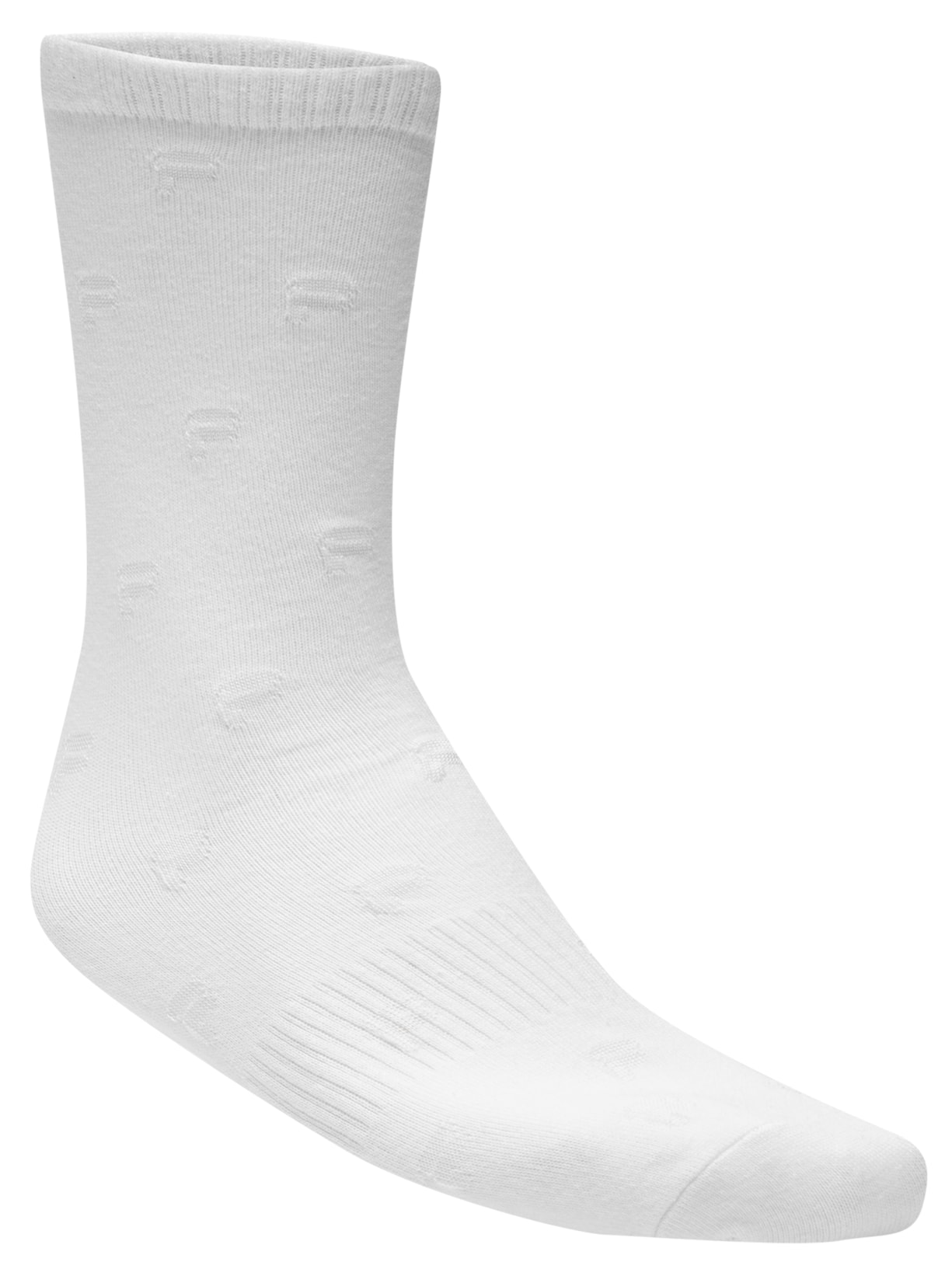 Meia Masculina Glow In The Dark Branco Fila