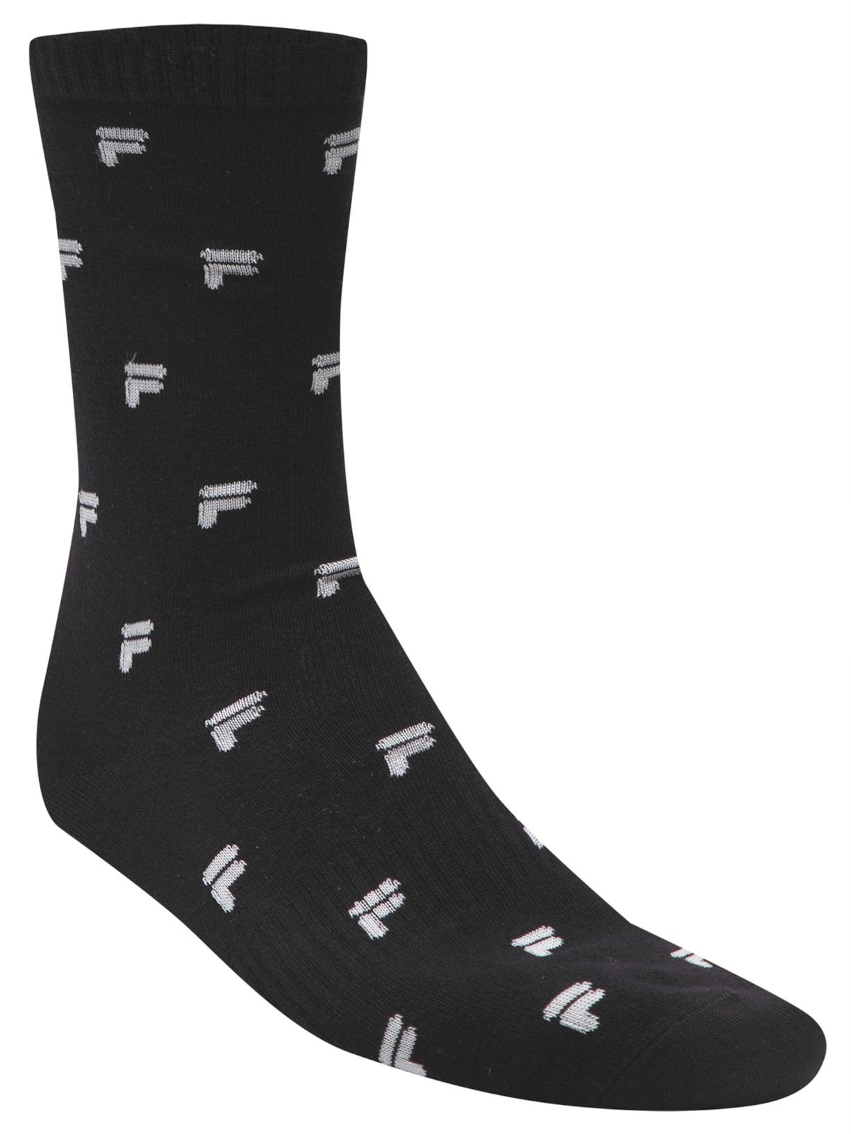 Meia Masculina Glow In The Dark - Preto