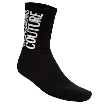 Meia Masculina JC Ribbed Cotton Logo - Preto