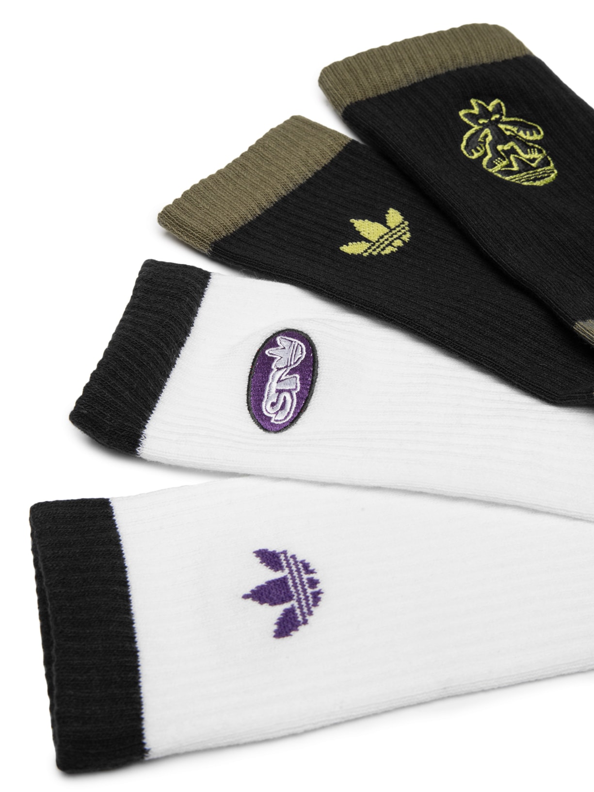 Meia Masculina Skate CR S 2P Branco Adidas Originals