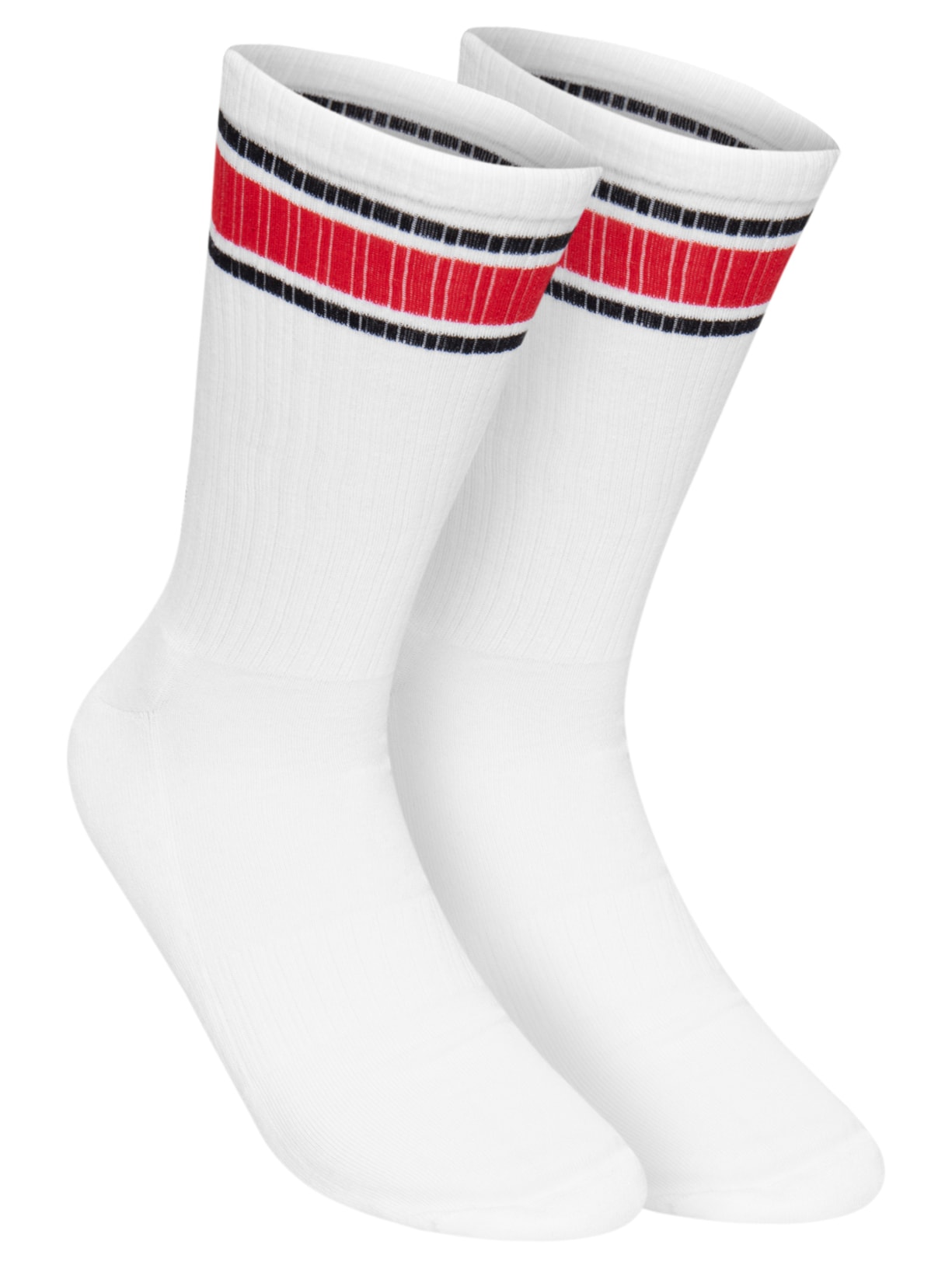 Meia Sk Rib Back Logo Branco Hugo