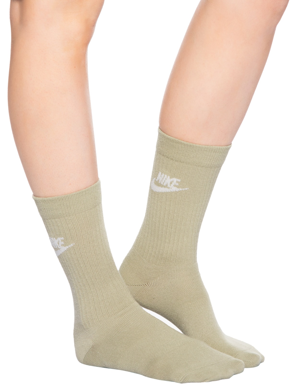 Meia Unissex Sportwear Everyday Essential Kit 3 Pares Bege Nike