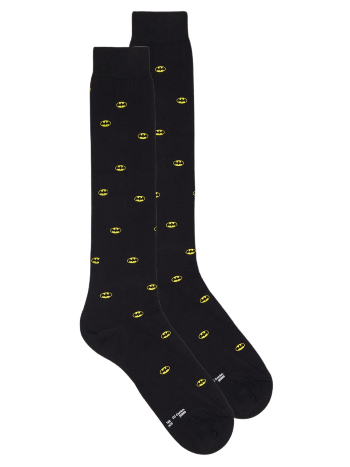 Meias Altas Batman Em Algodão - Preto