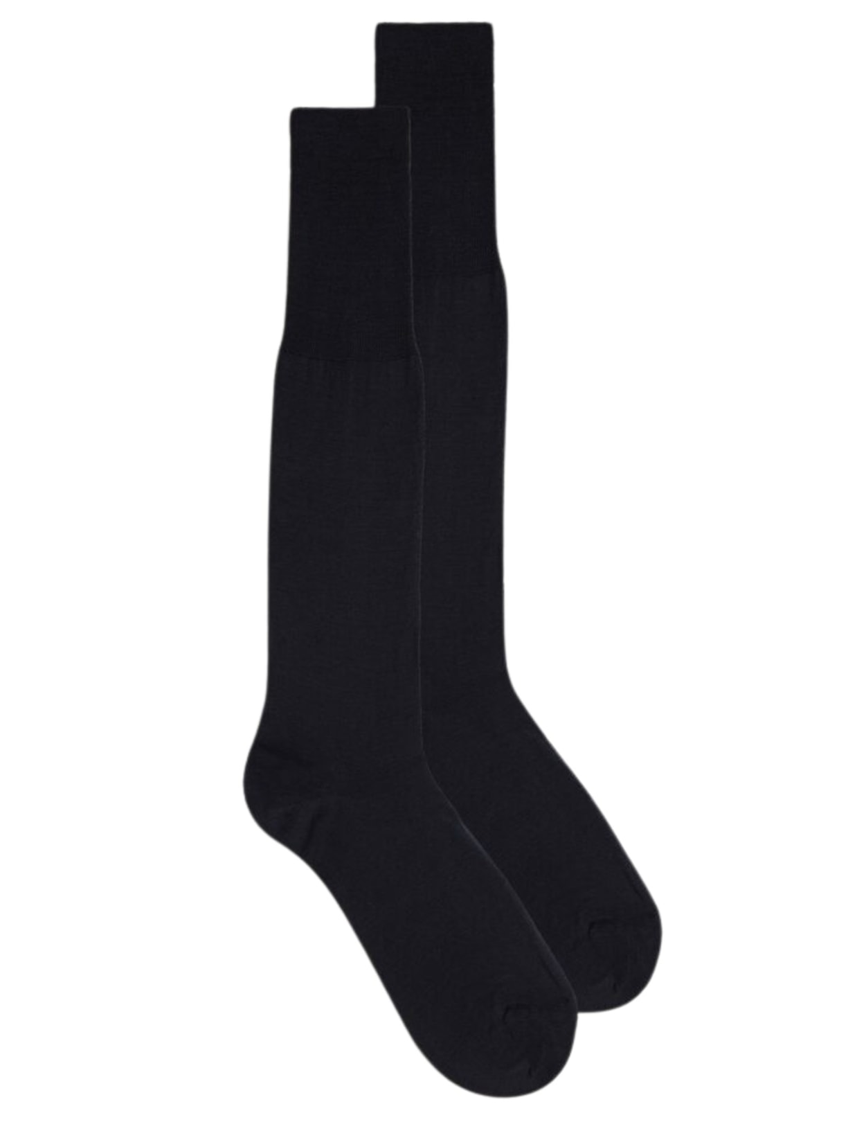 Meias Altas De Algodão Fio-De-Escócia Acetinado - Cinza