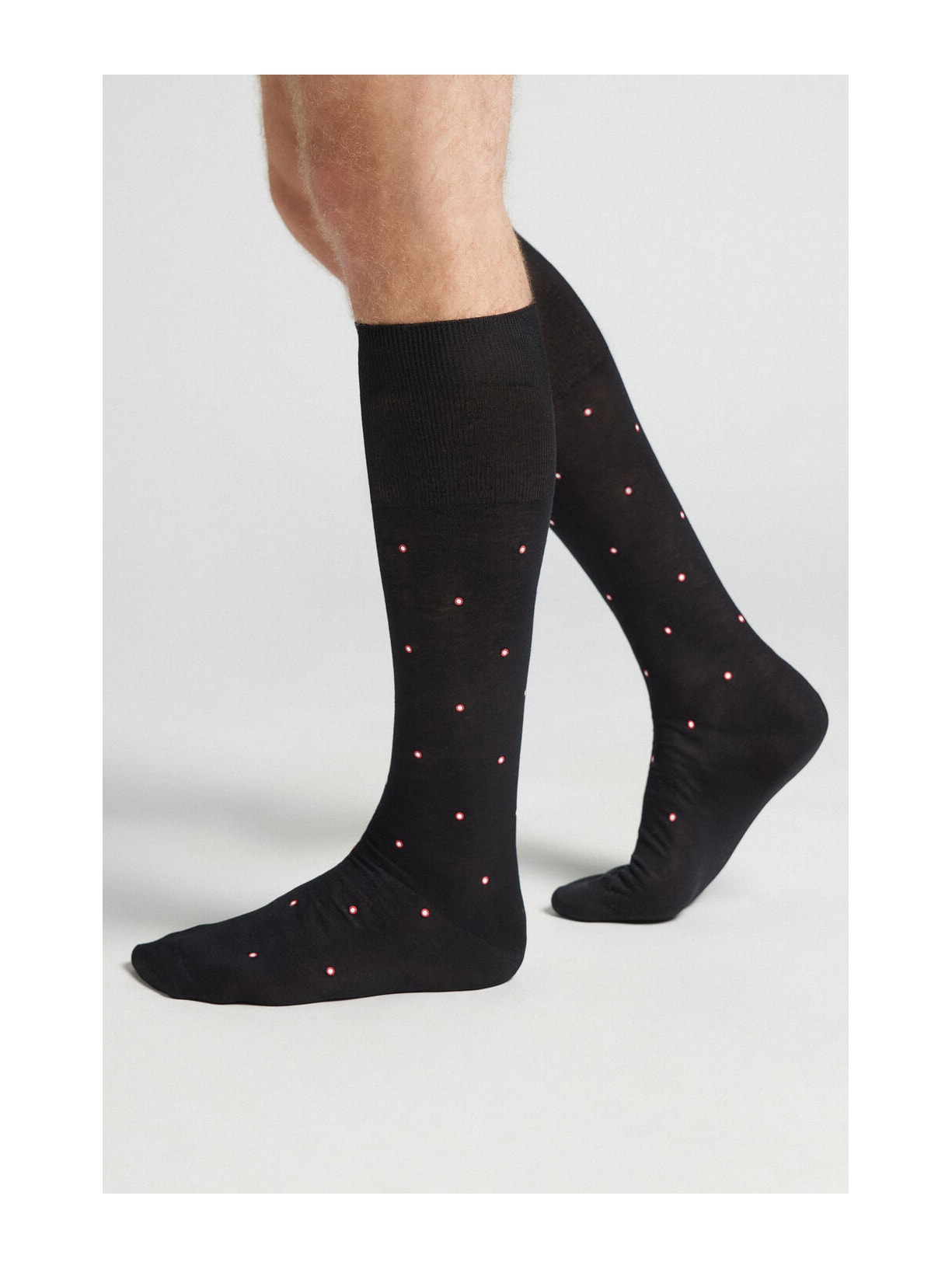 Meias Altas Em Algodão Fio De Escócia Preto Intimissimi