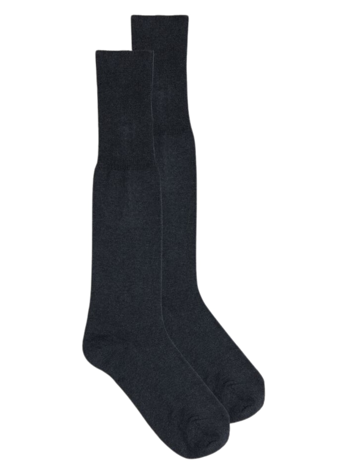 Meias Altas Em Algodão Quente - Cinza