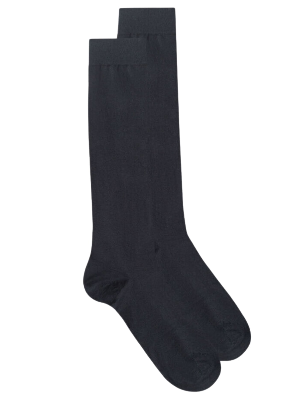 Meias Altas Em Algodão Supima Elástico - Cinza