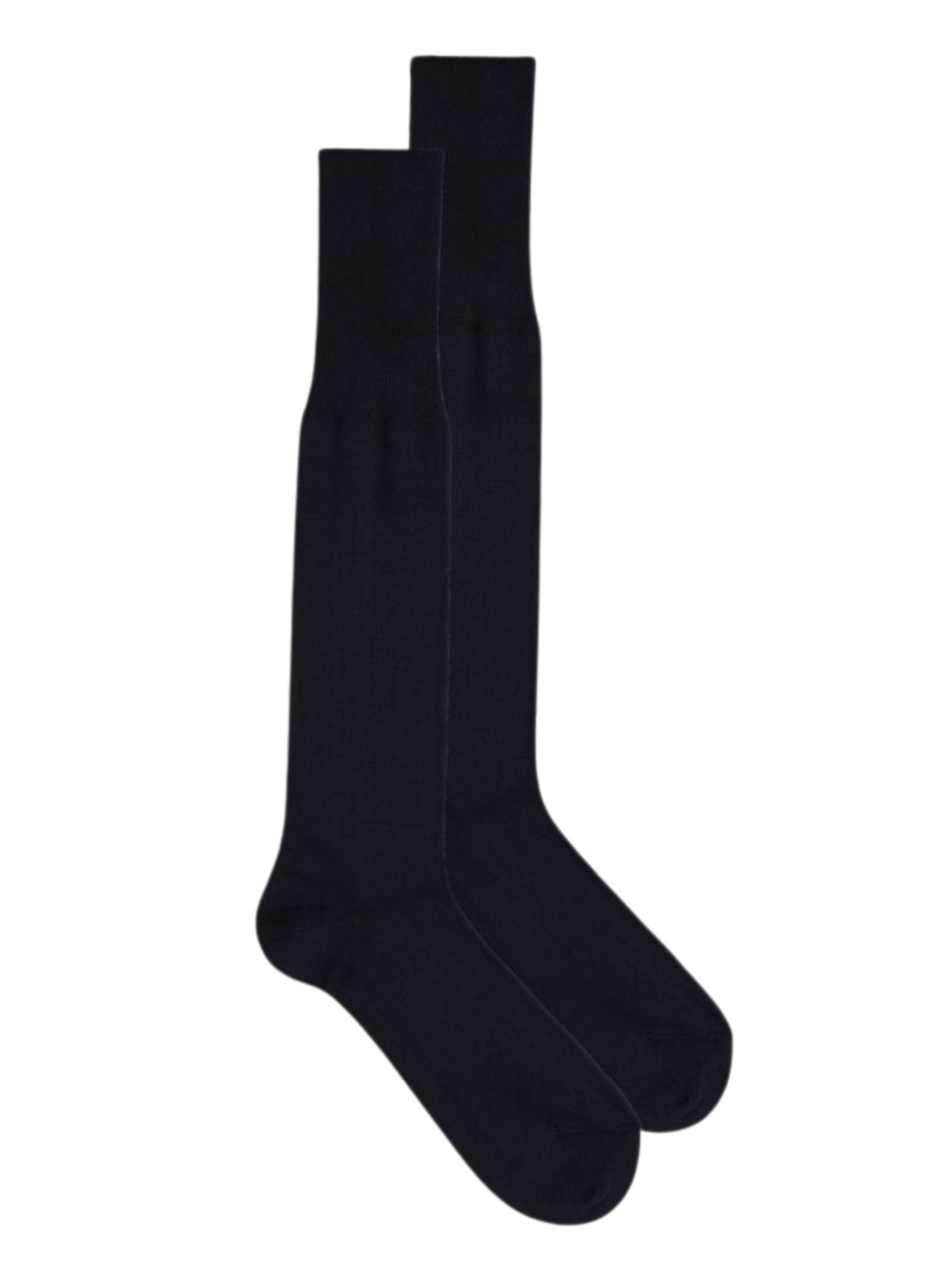 Meias Altas Em Cashmere e Seda - Azul