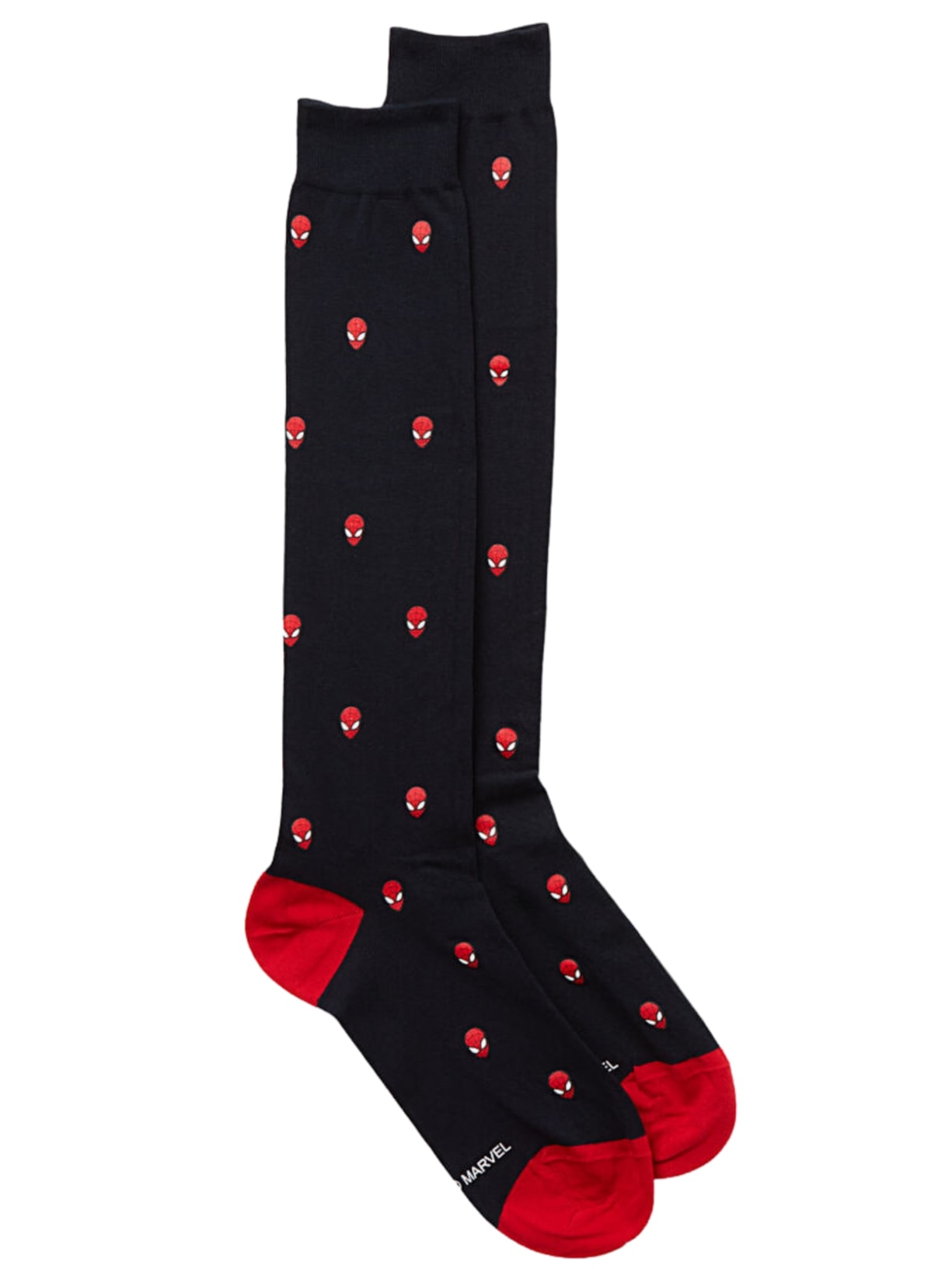 Meias Altas Homem-Aranha Em Algodão - Preto