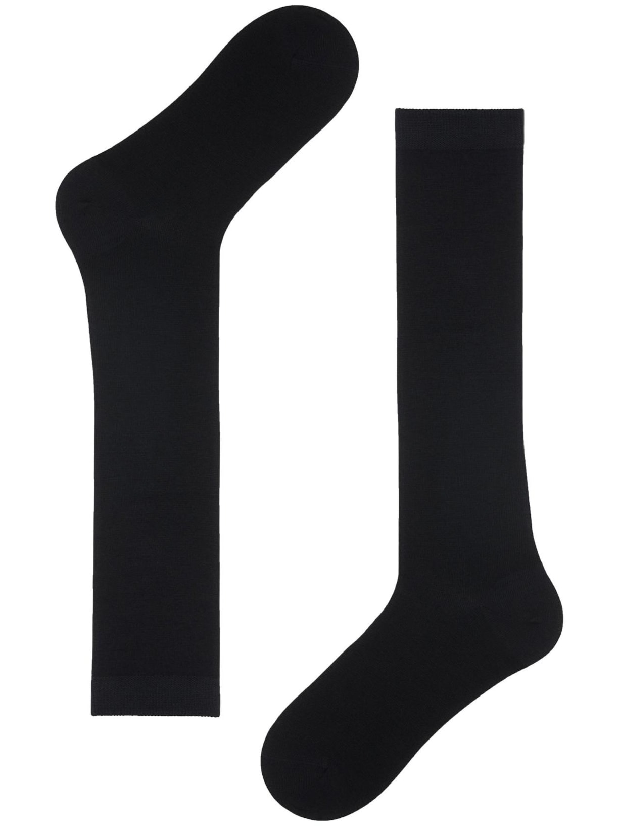 Meias Altas Lã e Algodão - Azul