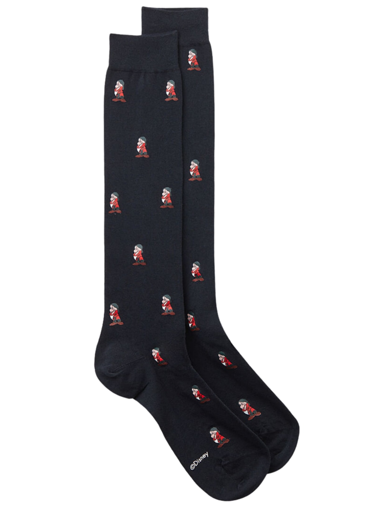 Meias Altas Zangado Em Algodão - Azul