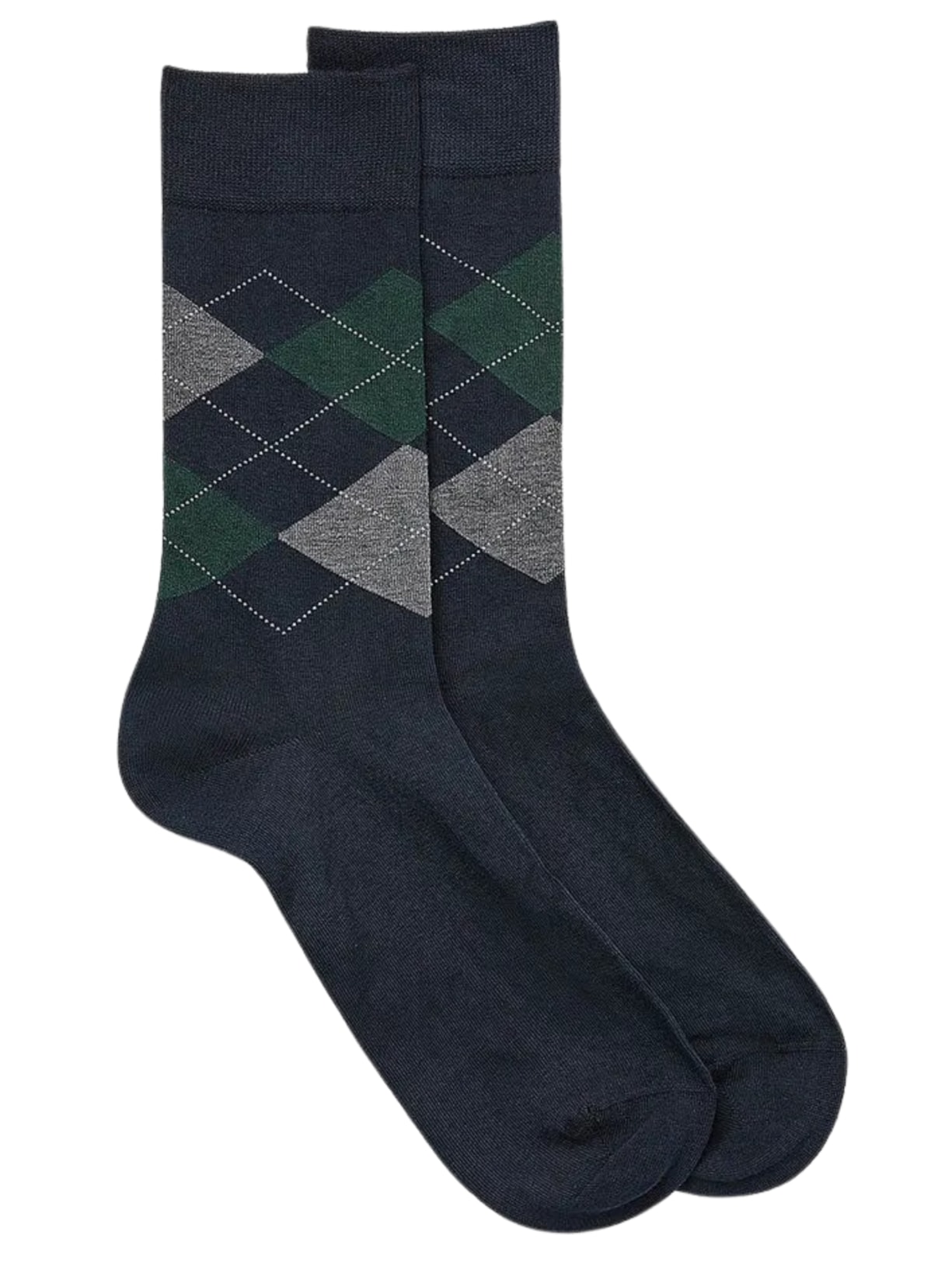 Meias Curtas Algodão Macio Com Estampa - Azul