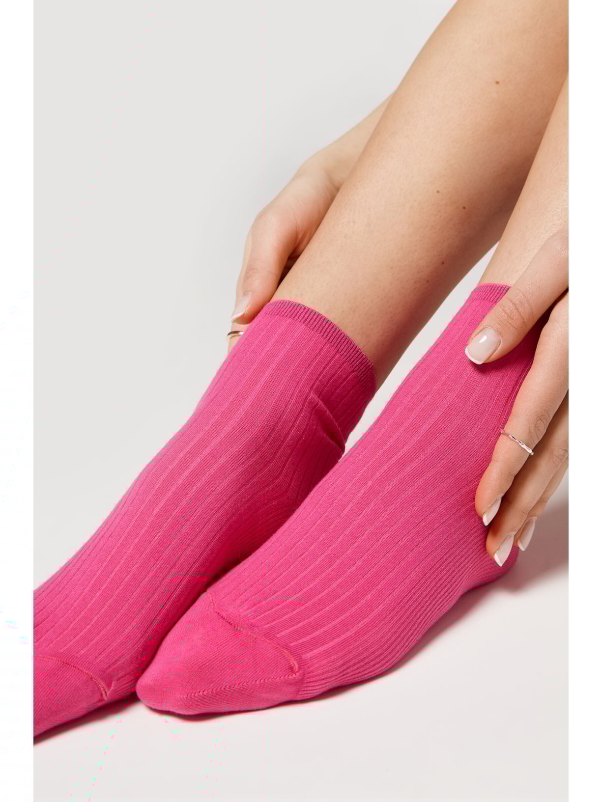 Meias Curtas Canelada Rosa Calzedonia