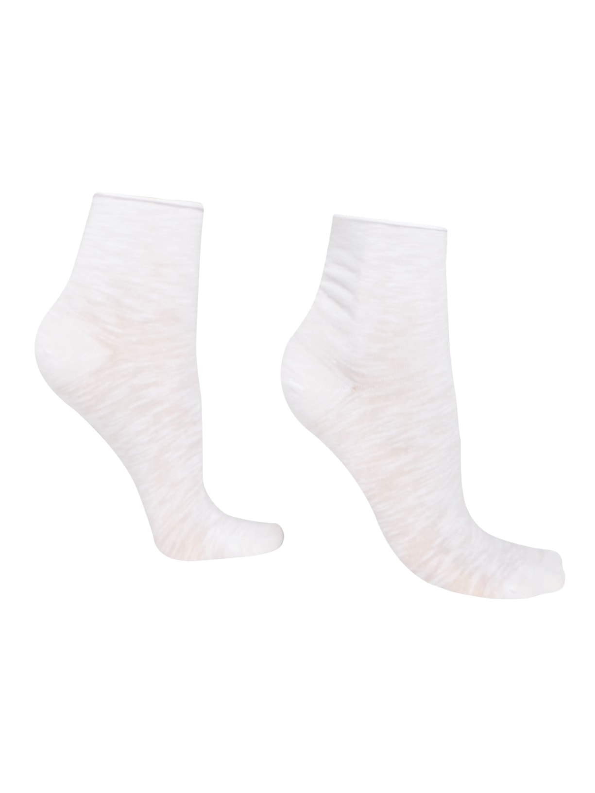 Meias Curtas Com Linho Branco Calzedonia