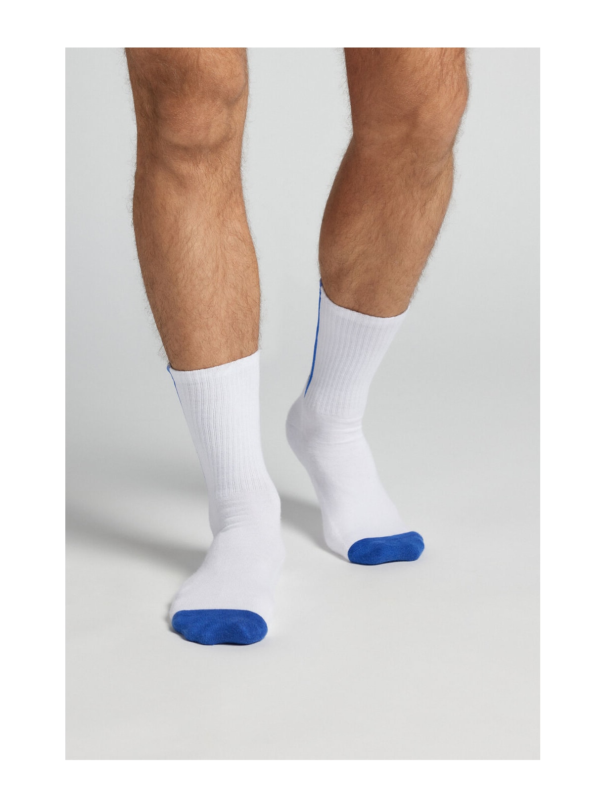 Meias Curtas Com Listras Em Algodão Turco Branco Intimissimi