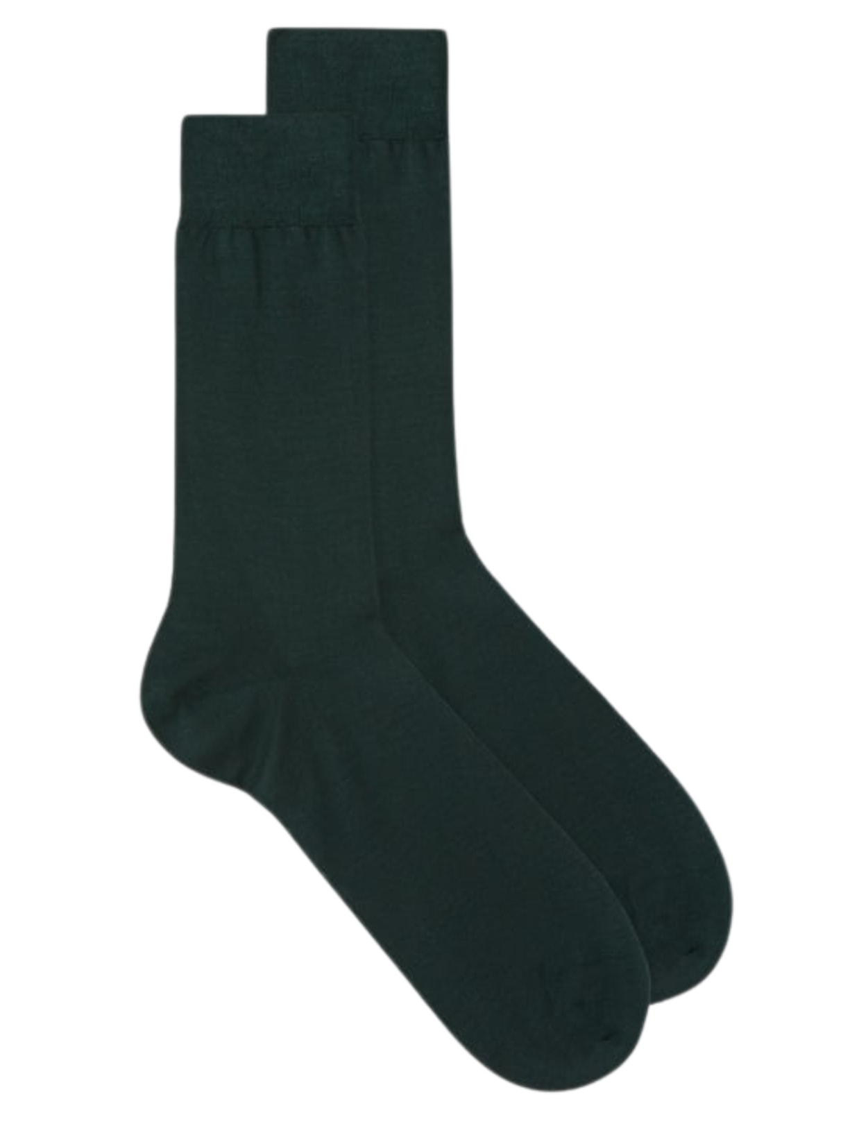 Meias Curtas De Algodão Fio-De-Escócia Acetinado - Verde