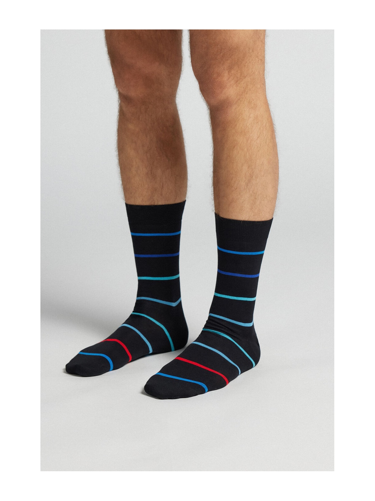 Meias Curtas Em Algodão Fio De Escócia Com Estampa Preto Intimissimi