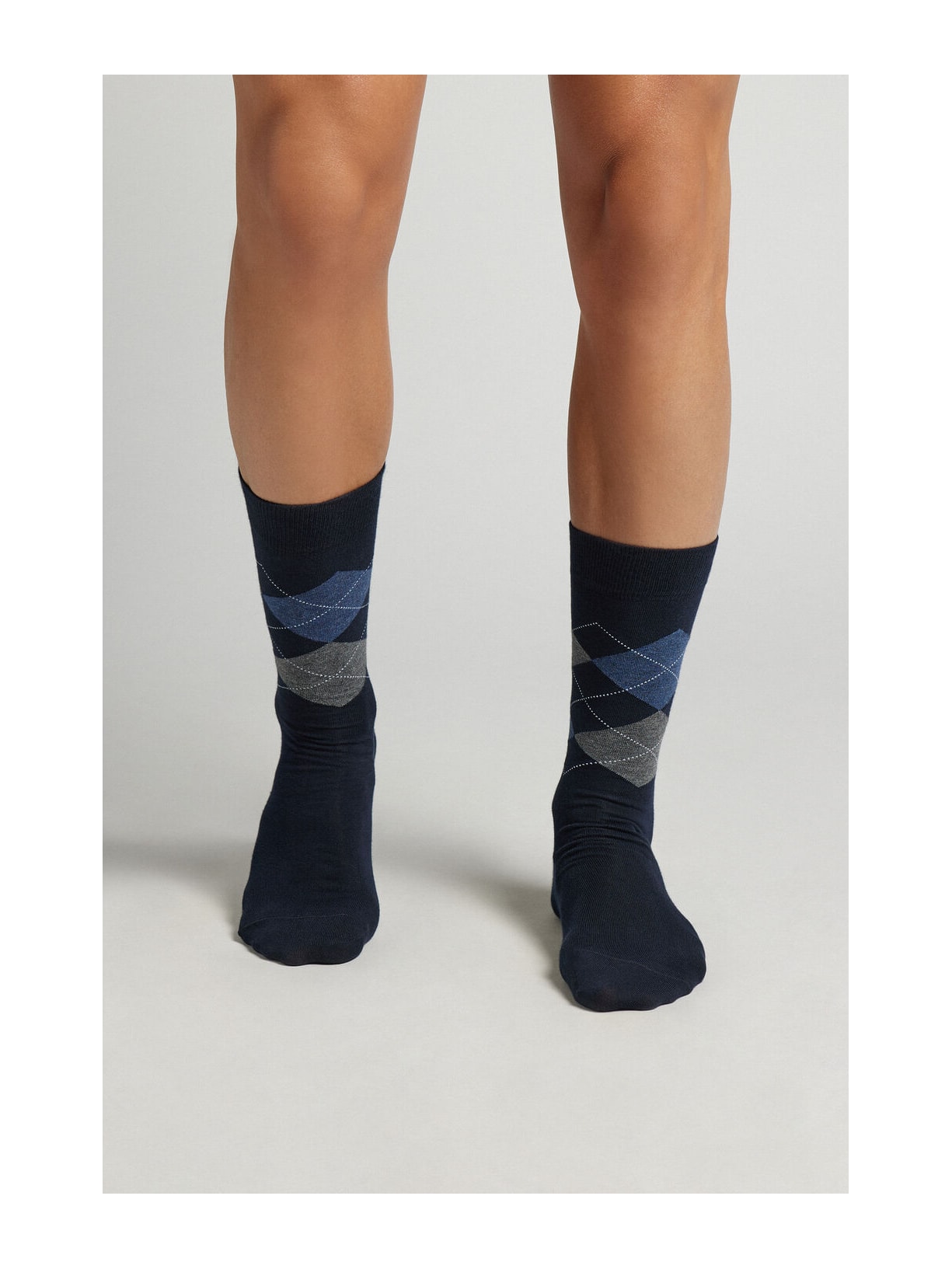 Meias Curtas Em Algodão Soft Azul Intimissimi