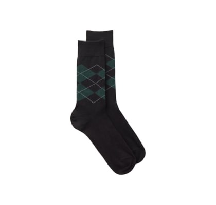 Meias Curtas Em Algodão Soft - Preto