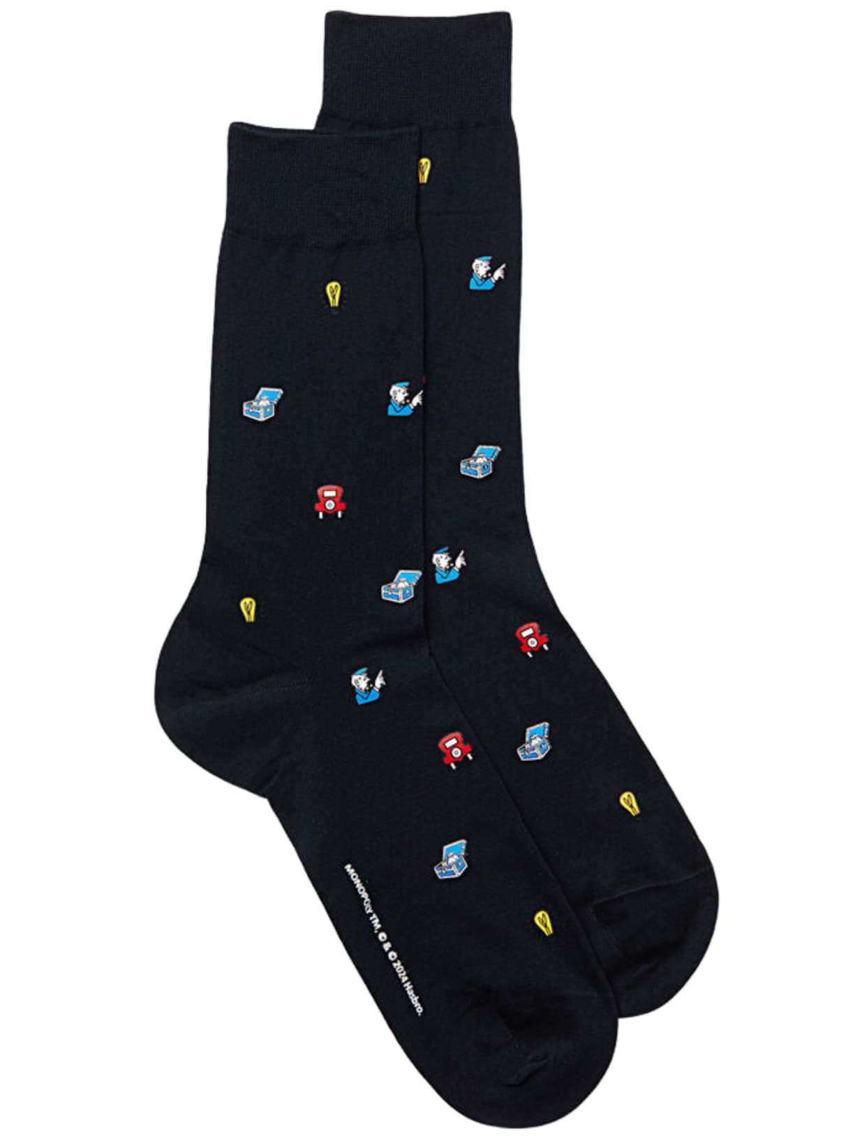 Meias Curtas Monopoly Em Algodão - Preto