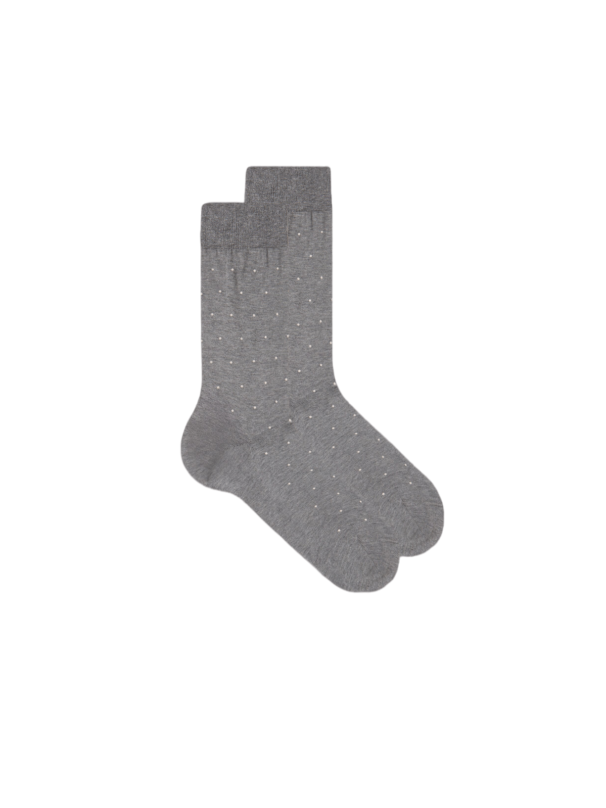 Meias Curtas Para Homem Em Algodão Fio De Escócia Com Estampa - Cinza