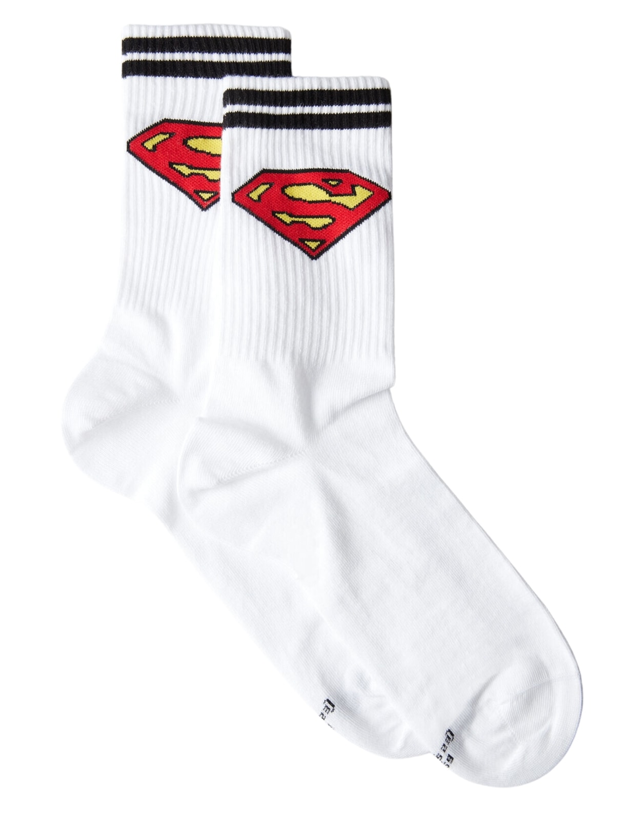 Meias Curtas Super-Homem Para Homem - Branco