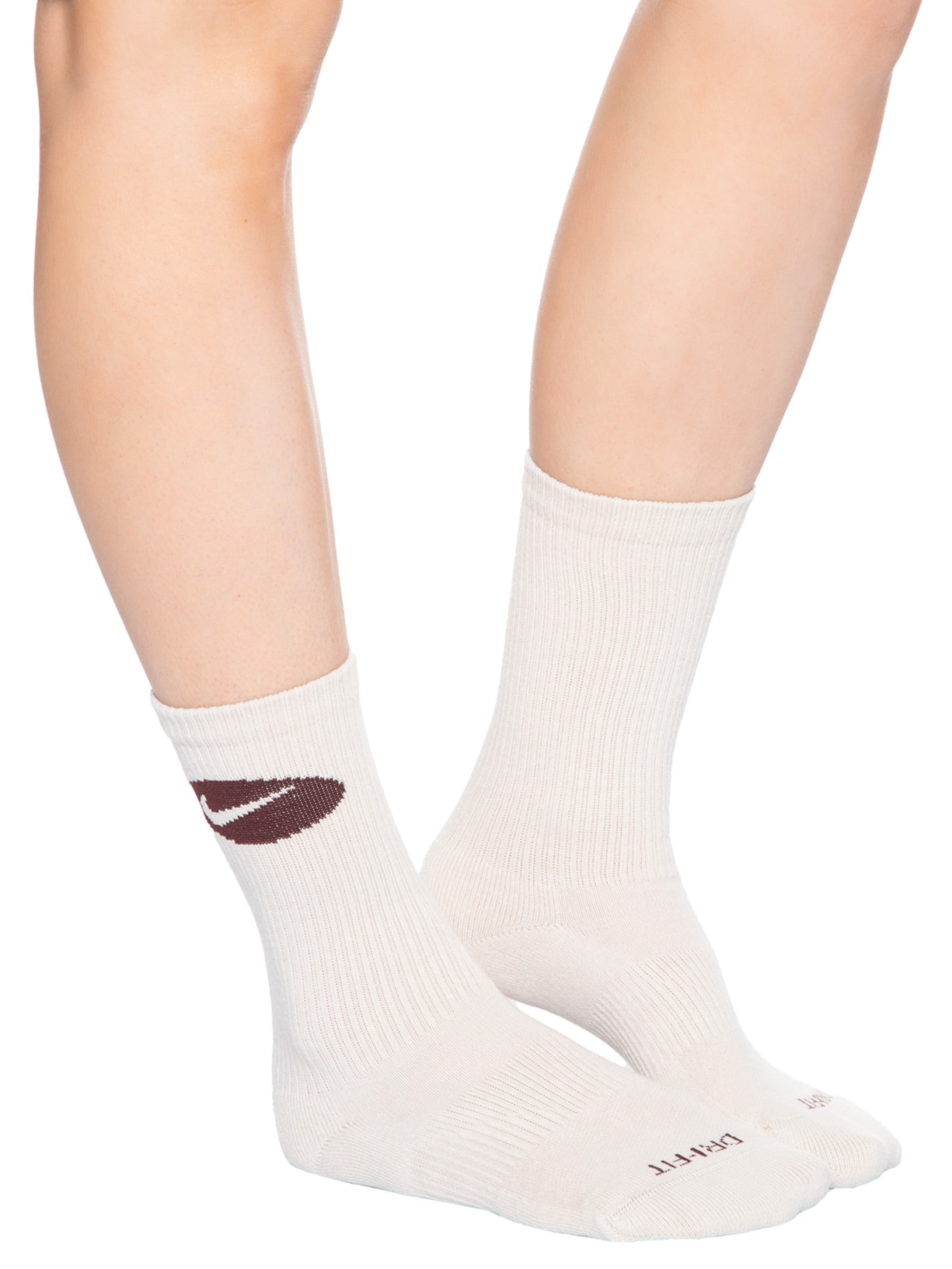 Meias Femininas Everyday Plus 3 Pares Vermelho Nike