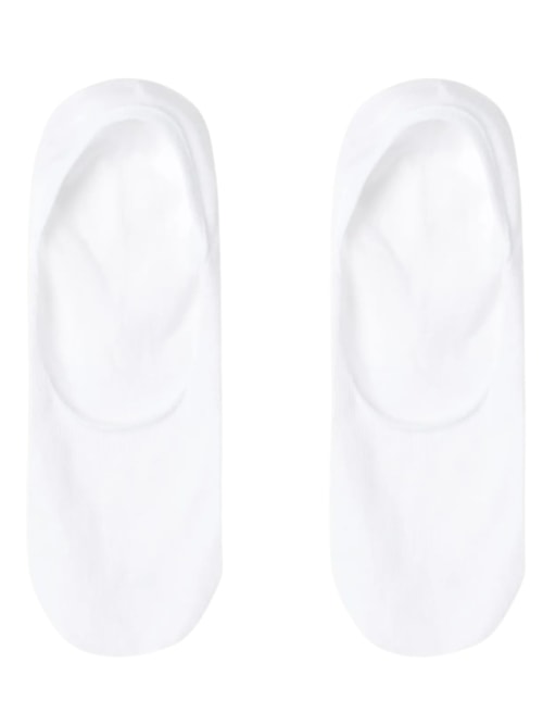 Meias Invisíveis Em Algodão - Branco