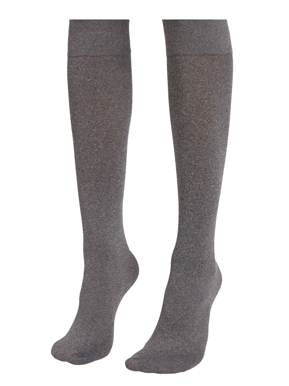 Meias Longas Transparentes Em Microfibra Fio 60 - Cinza